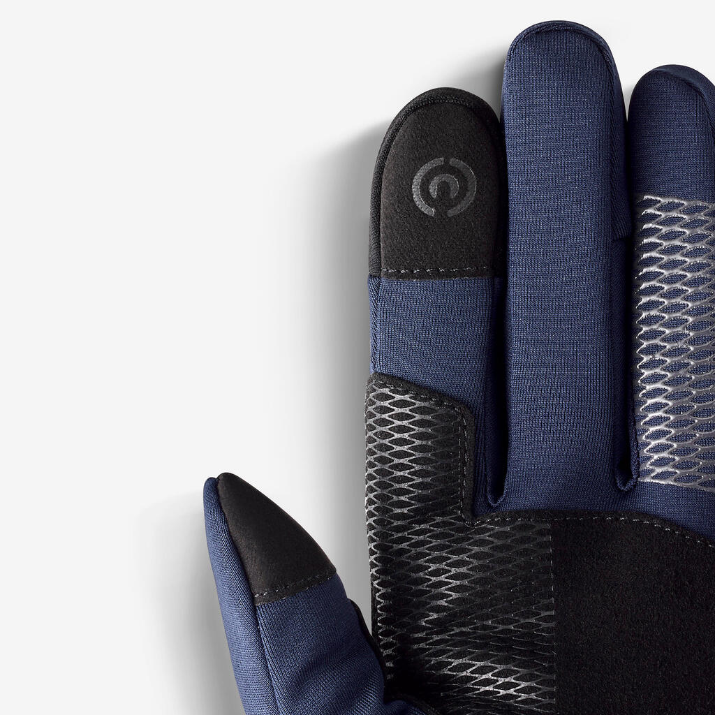 Gants tactiles et stretch de trekking montagne - MT500 marine - adulte