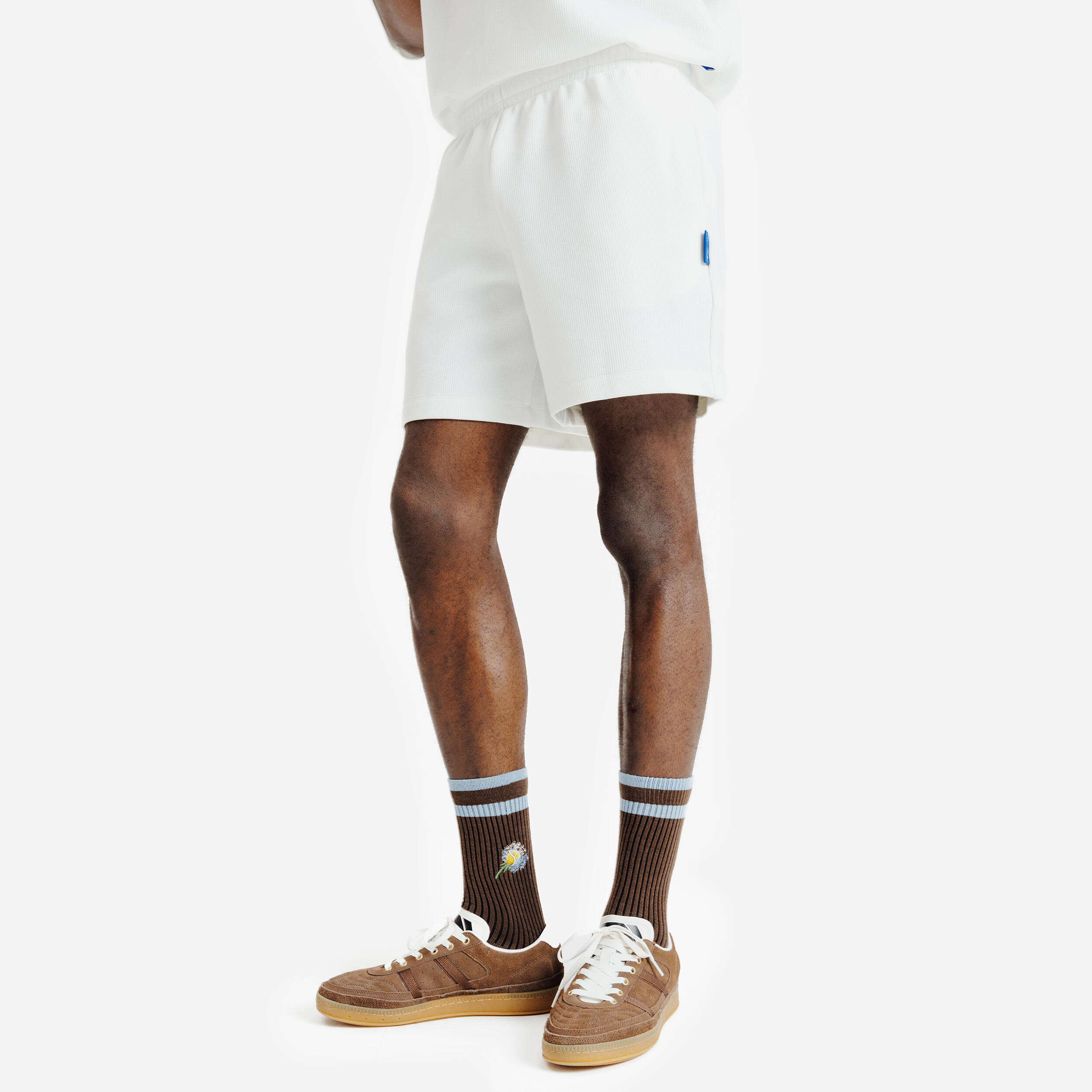 DECATHLON Pantalón corto Late Bloomers, Blanco