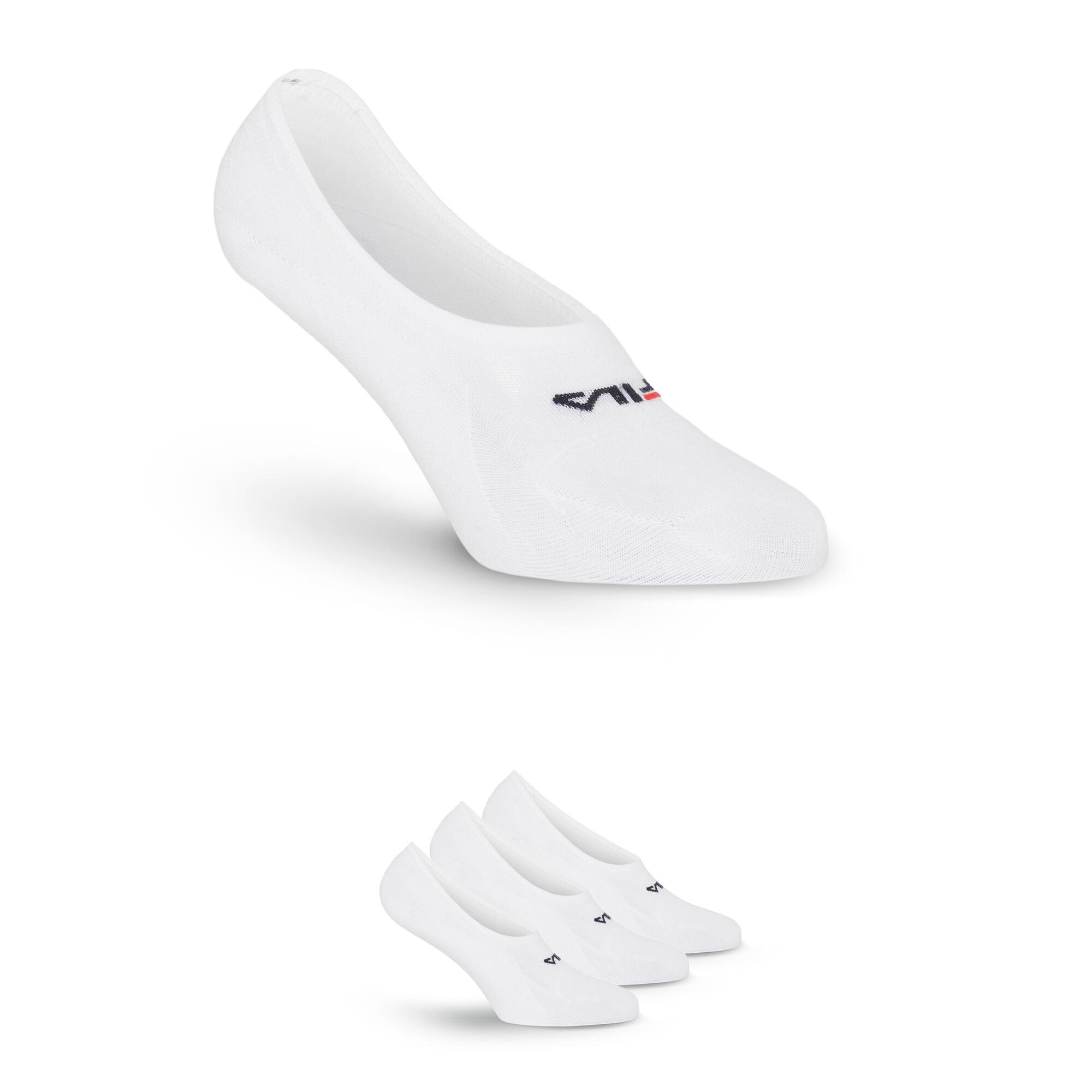 Chaussettes invisibles FILA blanches lot de 3 paires FILA