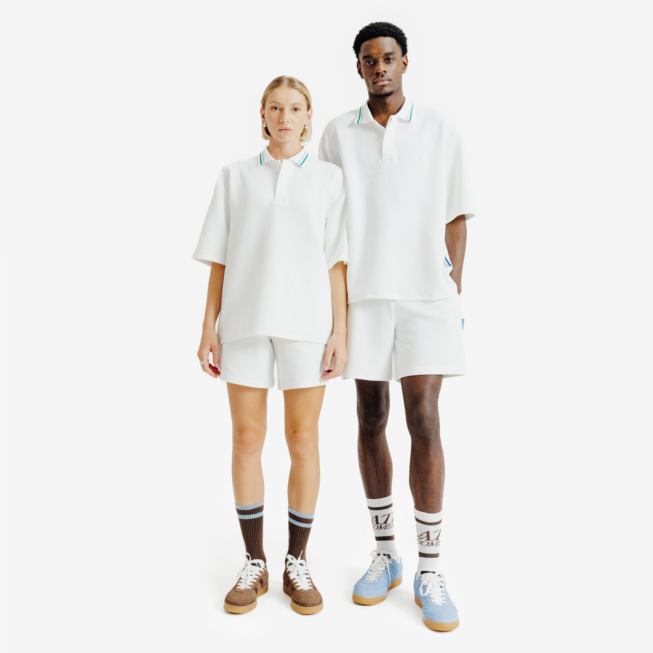 DECATHLON Polo unisex Late Bloomers Blanco