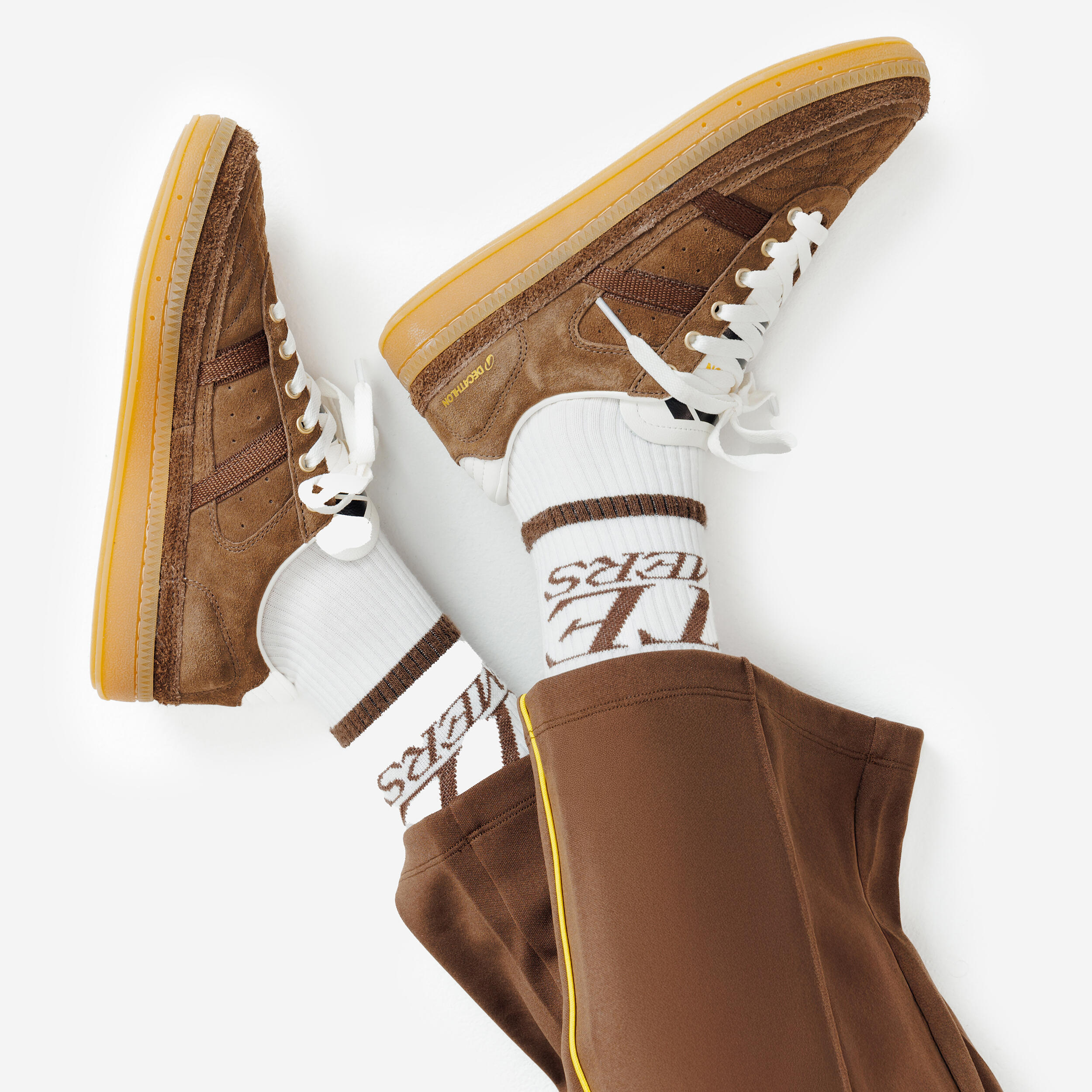 Sokken Late Bloomers bruin en wit 5/7