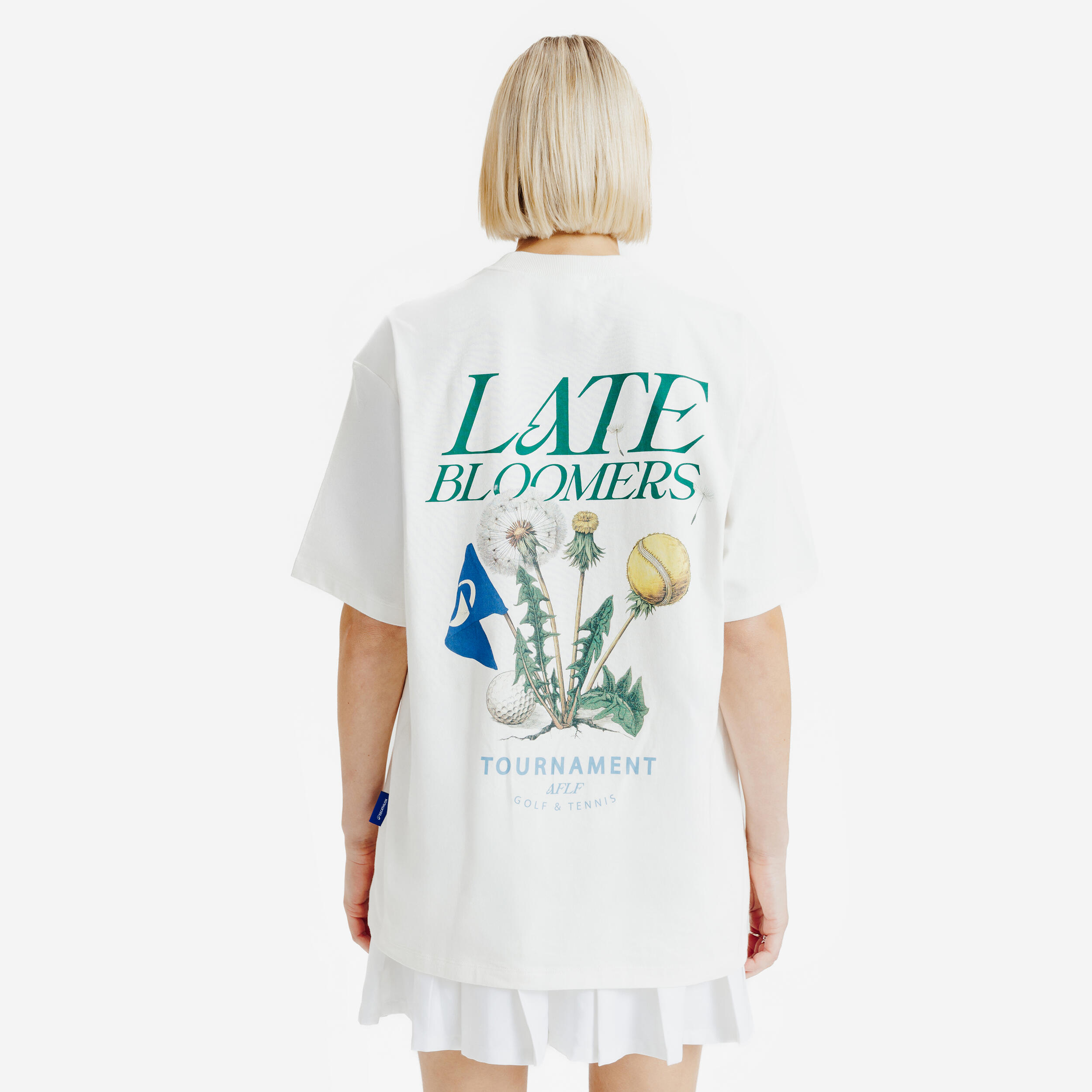 Graphic T-Shirt Late Bloomers White 4/5