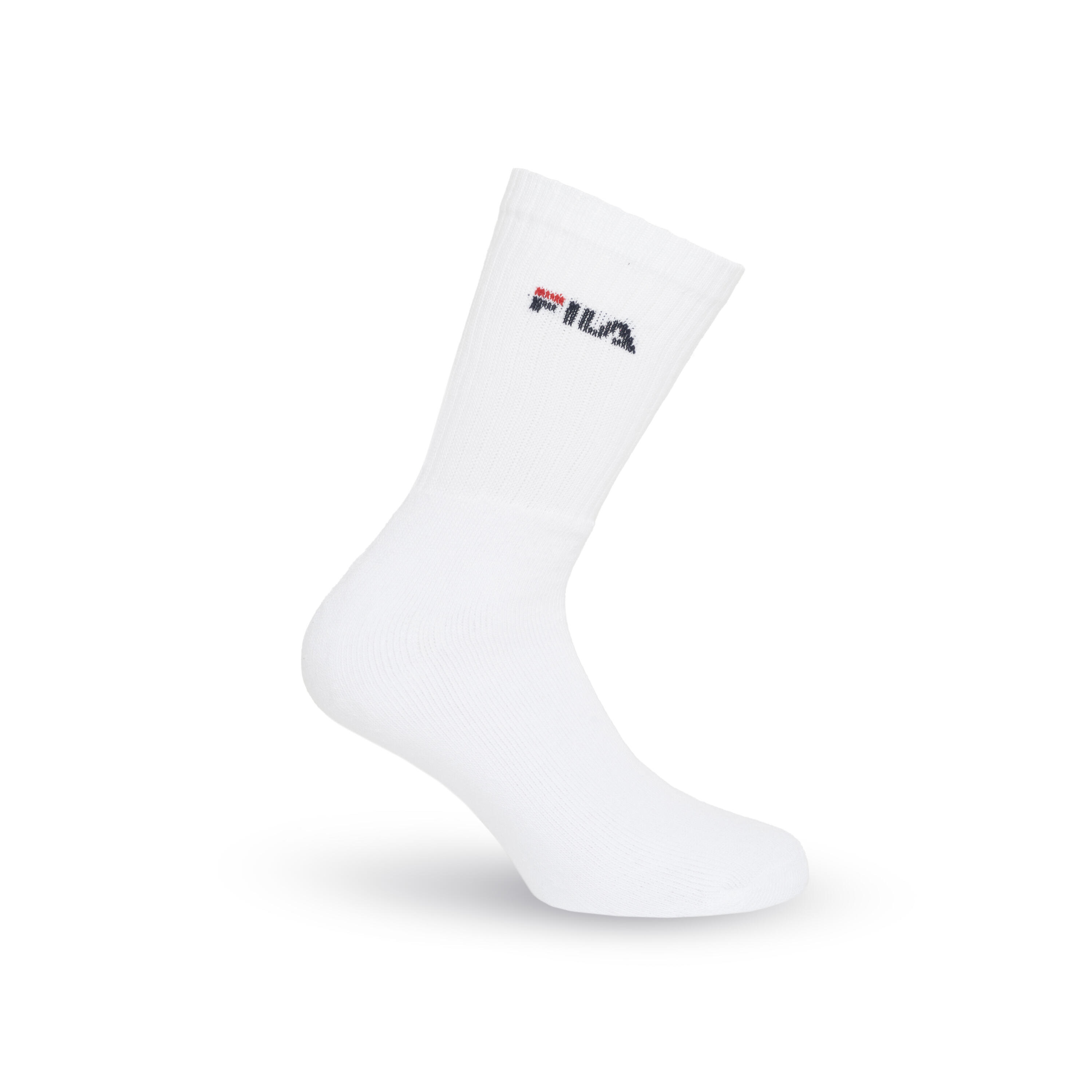 Chaussettes hautes FILA blanches lot de 3 paires 2/4