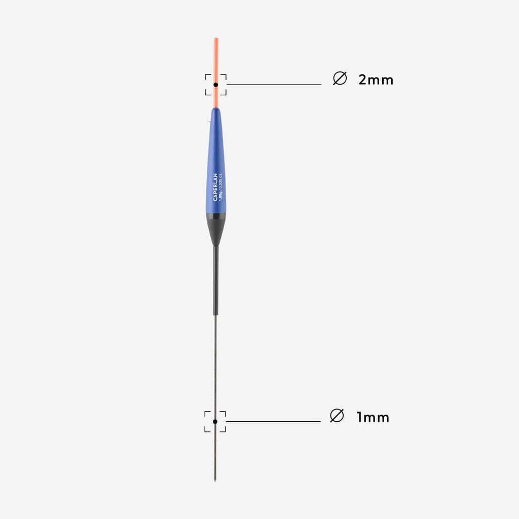 Komplet plovaka za ribolov na kanalima PF-F500 L1 0,4 g / 0,6 g / 0,8 g / 1 g