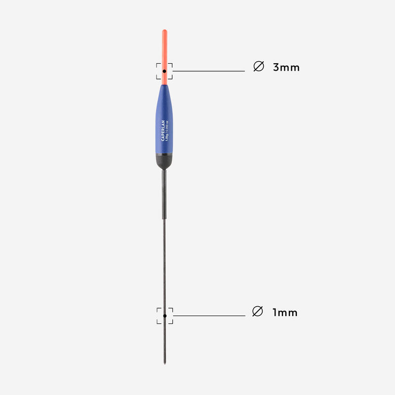 Sada 4 splávků na lov na plavanou PF-F500 C1 0,4 g / 0,8 g / 1,2 g / 1,5 g