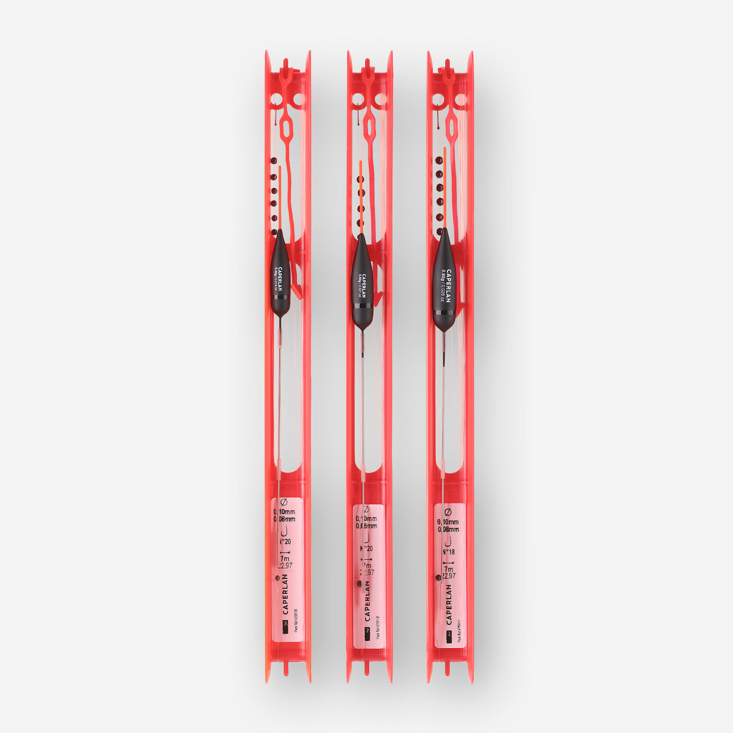 SET OF 3 RIGGED LINES PF-RL900 R 1 g 2 g 3 g FOR POLE FISHING IN RIVERS 2/5