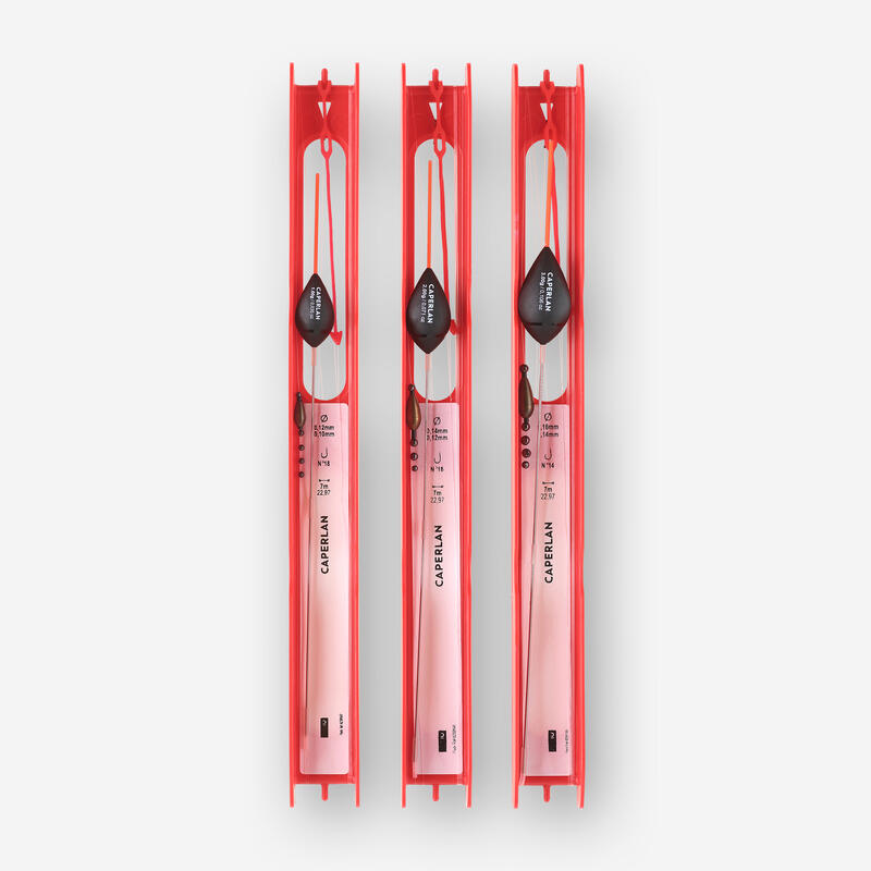 SET 3 LINII MONTATE PF-RL900 C 0,4g 0,6g 0,8g PENTRU PESCUIT STAȚIONAR PE CANAL