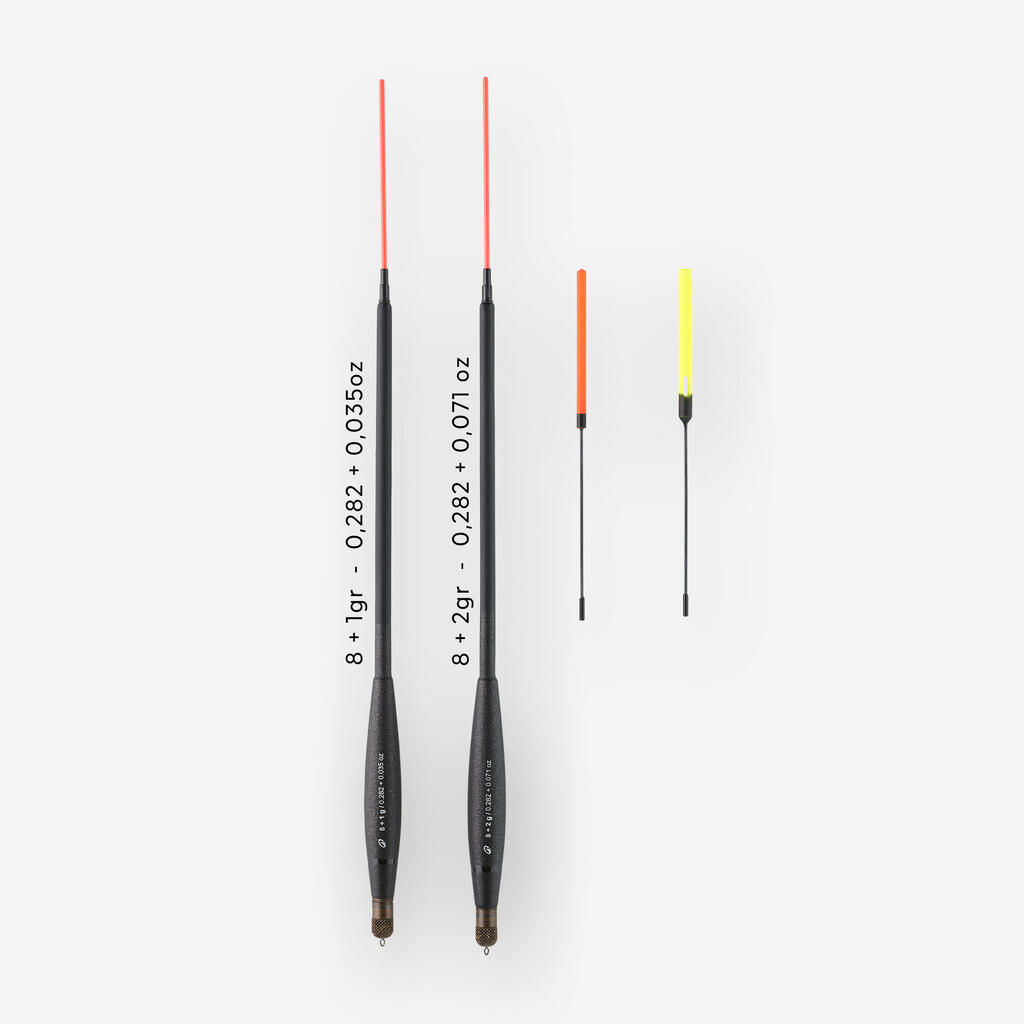 Dva plovka za meč tehniku ribolova MTCH F 500 FIX 12+1 g 12+2 g