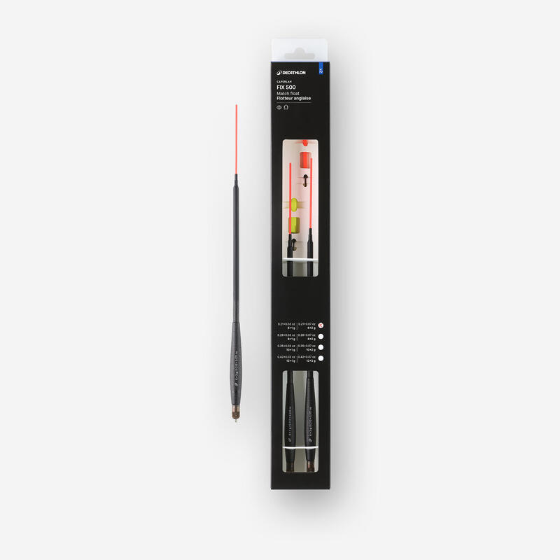 Sada 2 splávků na rybolov na anglický způsob MTCH F 500 Fix 6+1 g 6+2 g