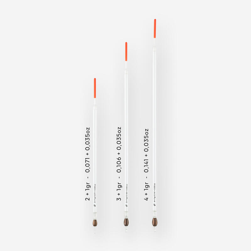 Set 3 plute de pescuit englezesc MATCH 100 CTL Translucide
