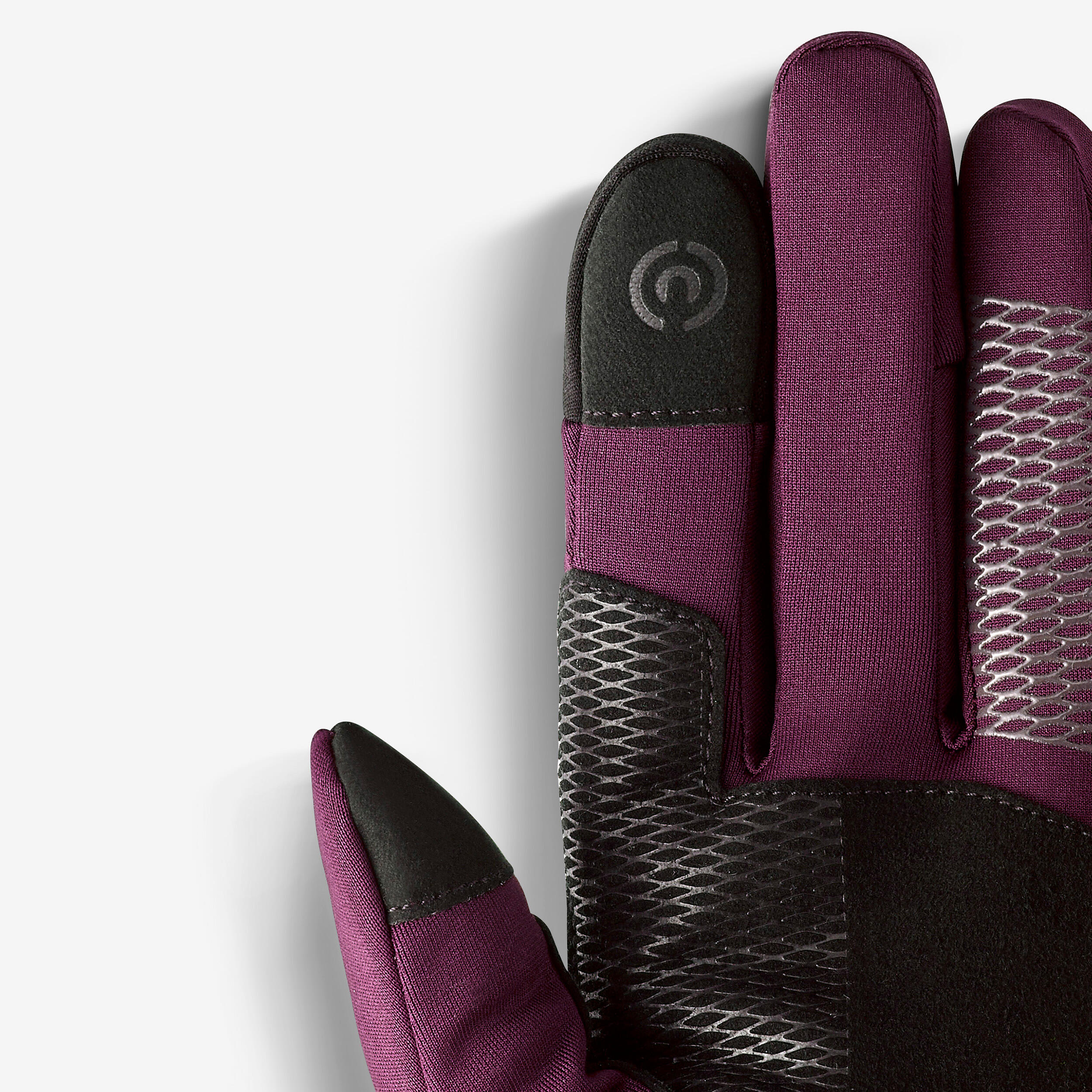 Luvas táteis e extensíveis de trekking adulto, MT500 violeta 14/26