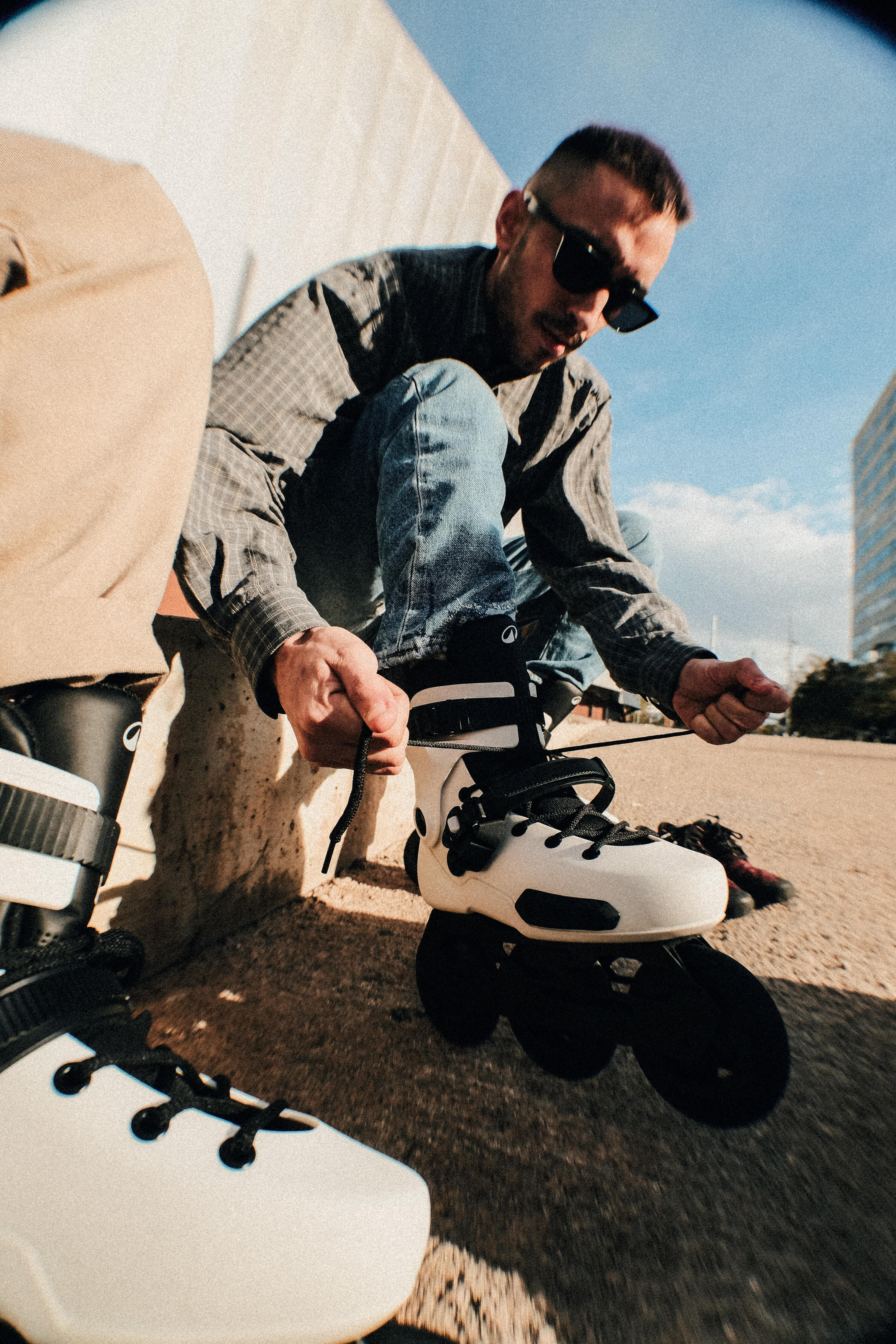 Inline-Skates mit 3 Rollen Freeskate Hardboot Erwachsene MF S 900 13/17