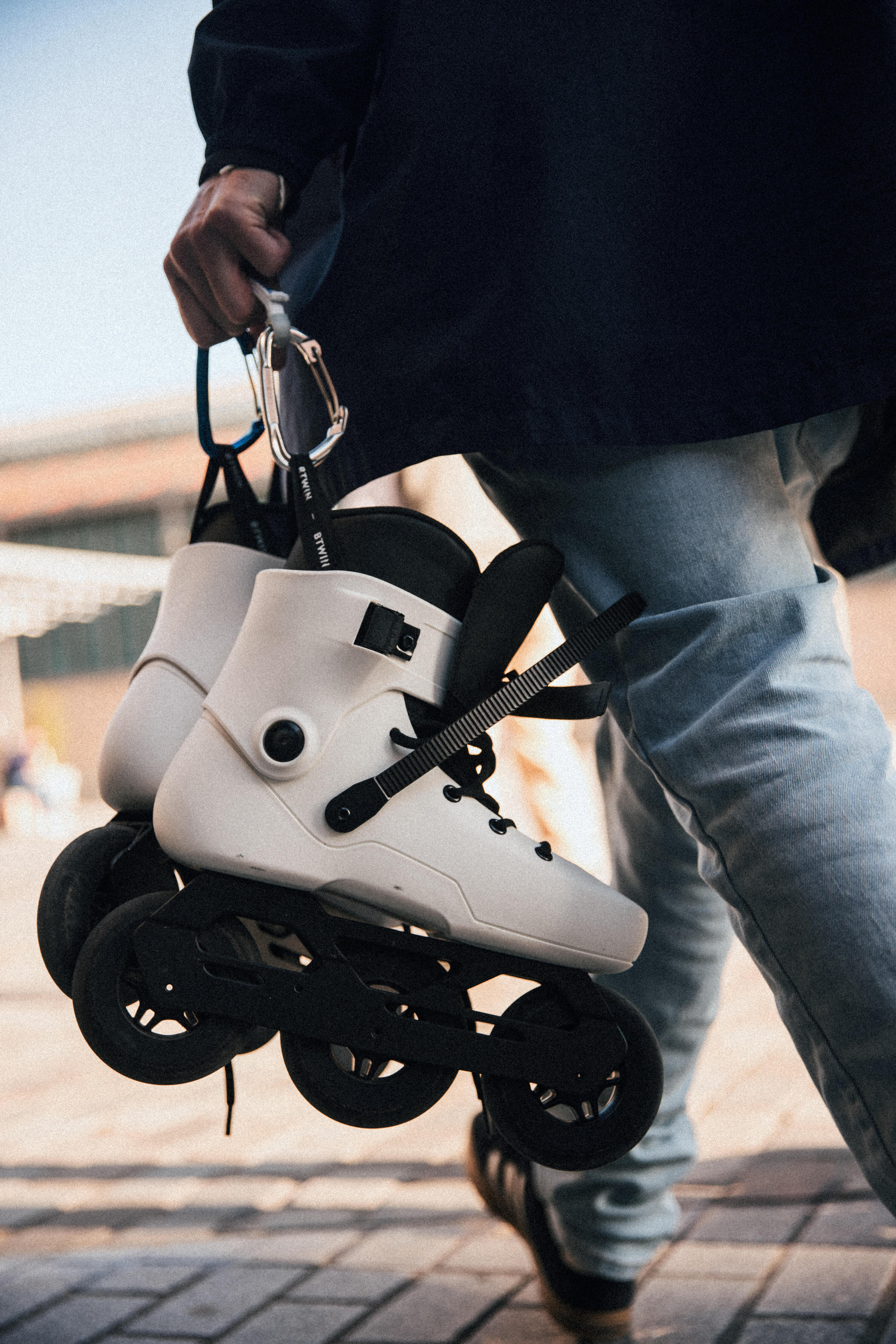 Inline-Skates mit 3 Rollen Freeskate Hardboot Erwachsene MF S 900 14/17