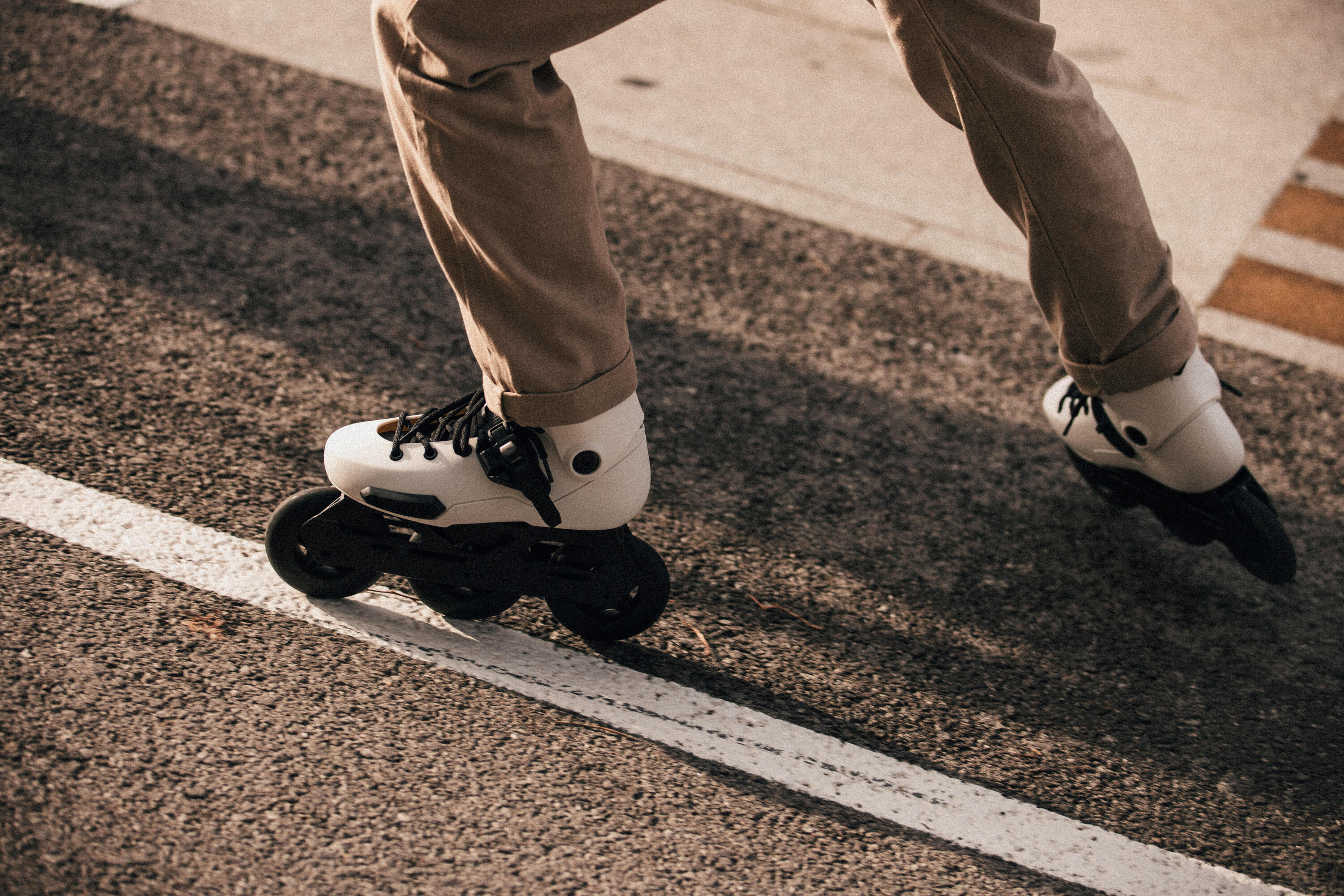 Inline-Skates mit 3 Rollen Freeskate Hardboot Erwachsene MF S 900 9/17