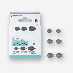 PERLES MOLLES STOP ELASTIQUE TAILLE XL XXL XXXL POUR MONTAGE KIT CARPE AU COUP