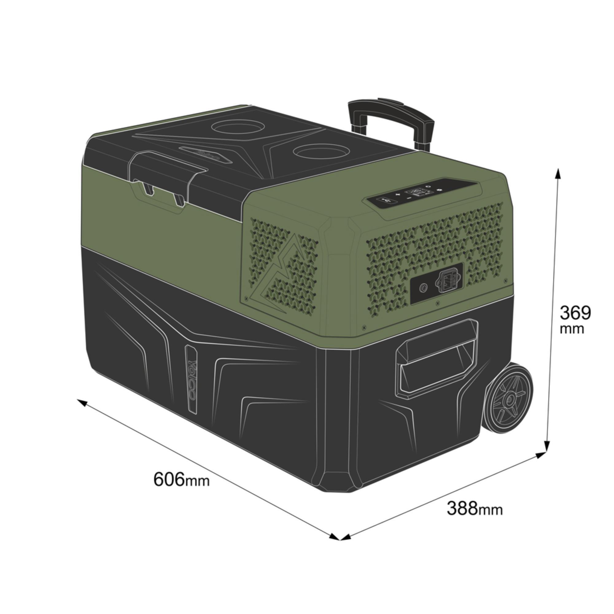 PRZENOŚNA LODÓWKA KOMPRESOROWA YOLCO BCX30 GREEN 17/20