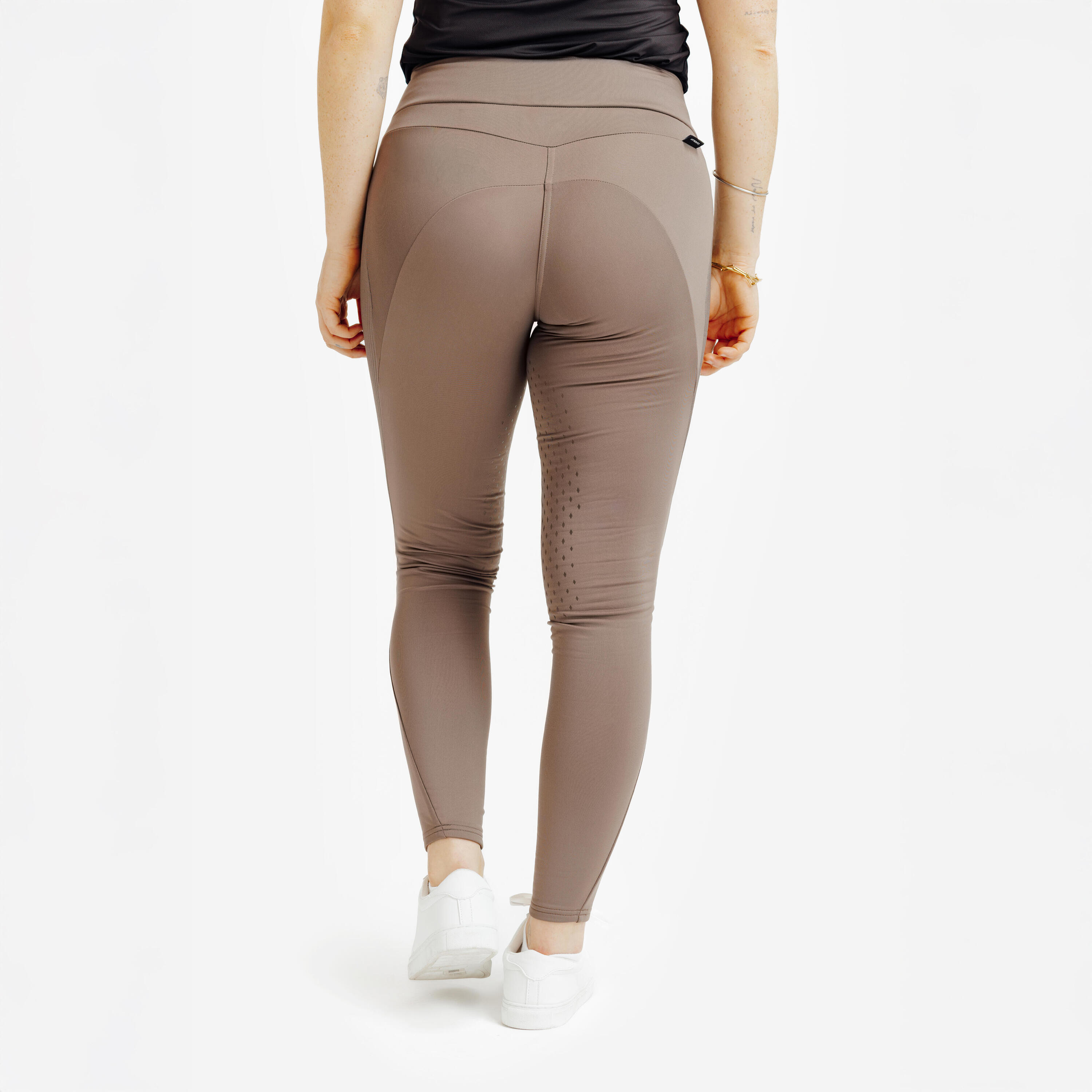 Legging d'équitation chaud avec basane en silicone femme 4/8