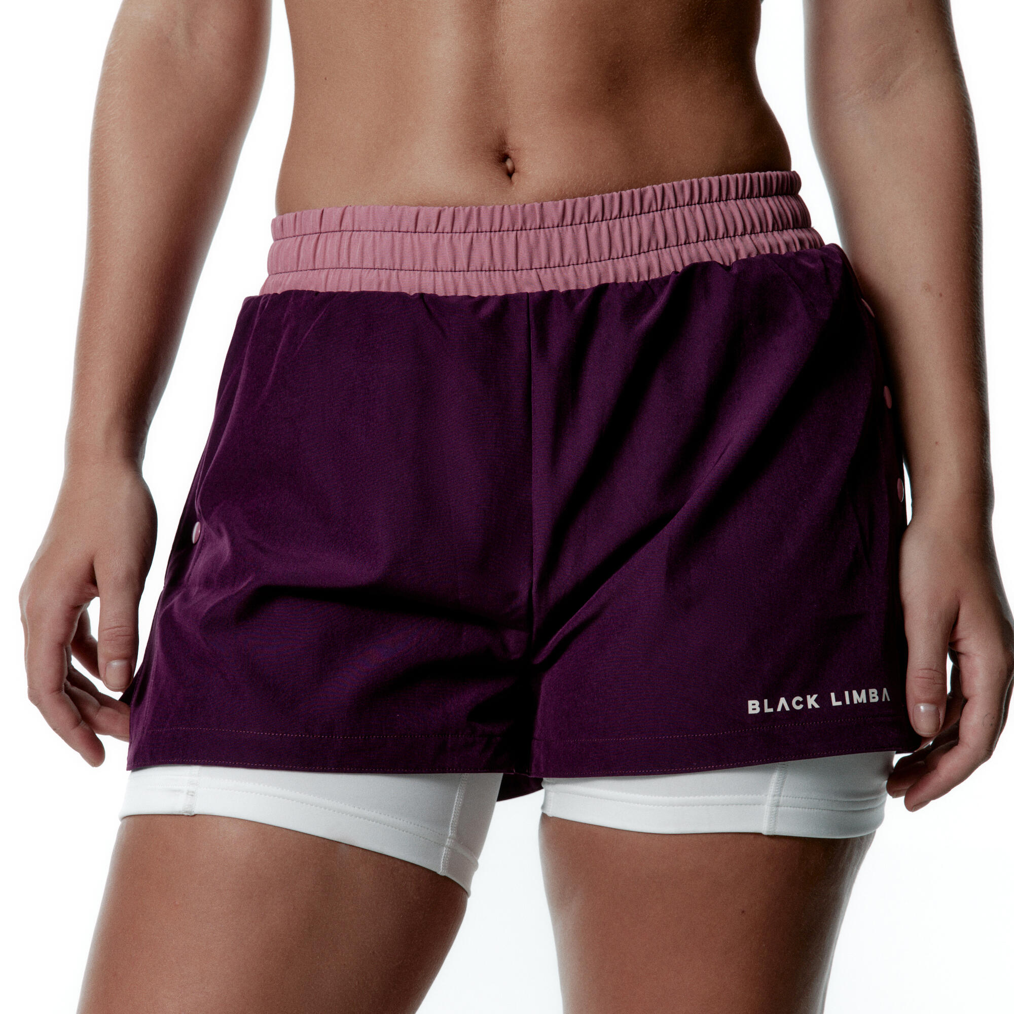 BLACK LIMBA Pantalón corto deportivo mujer Black Limba  courtpulse morado.