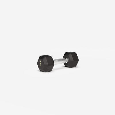 Manubrio palestra HEX DUMBELL 5kg nero