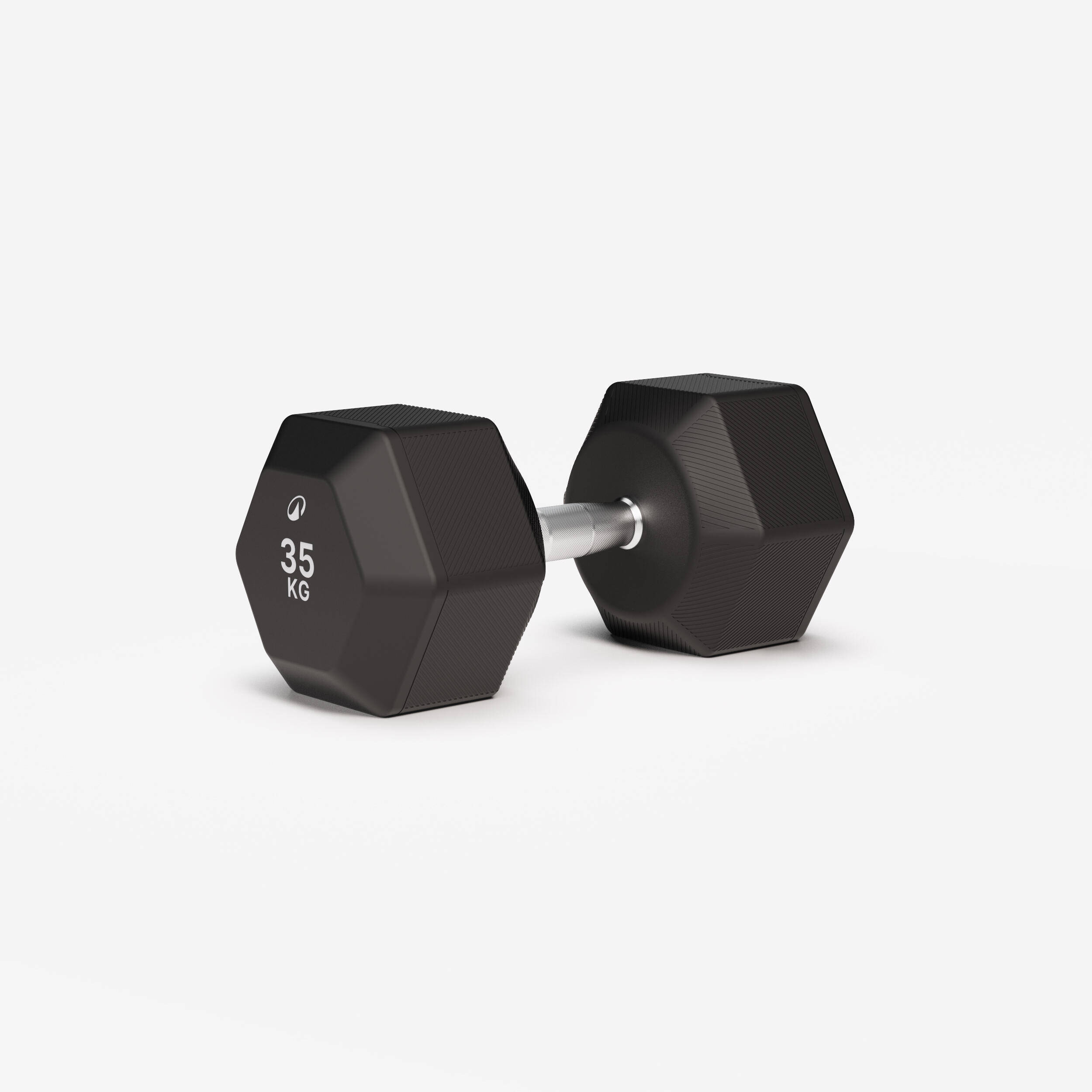 Cross Training and Weight Training 35 kg Hex Dumbbell - Black -  1
