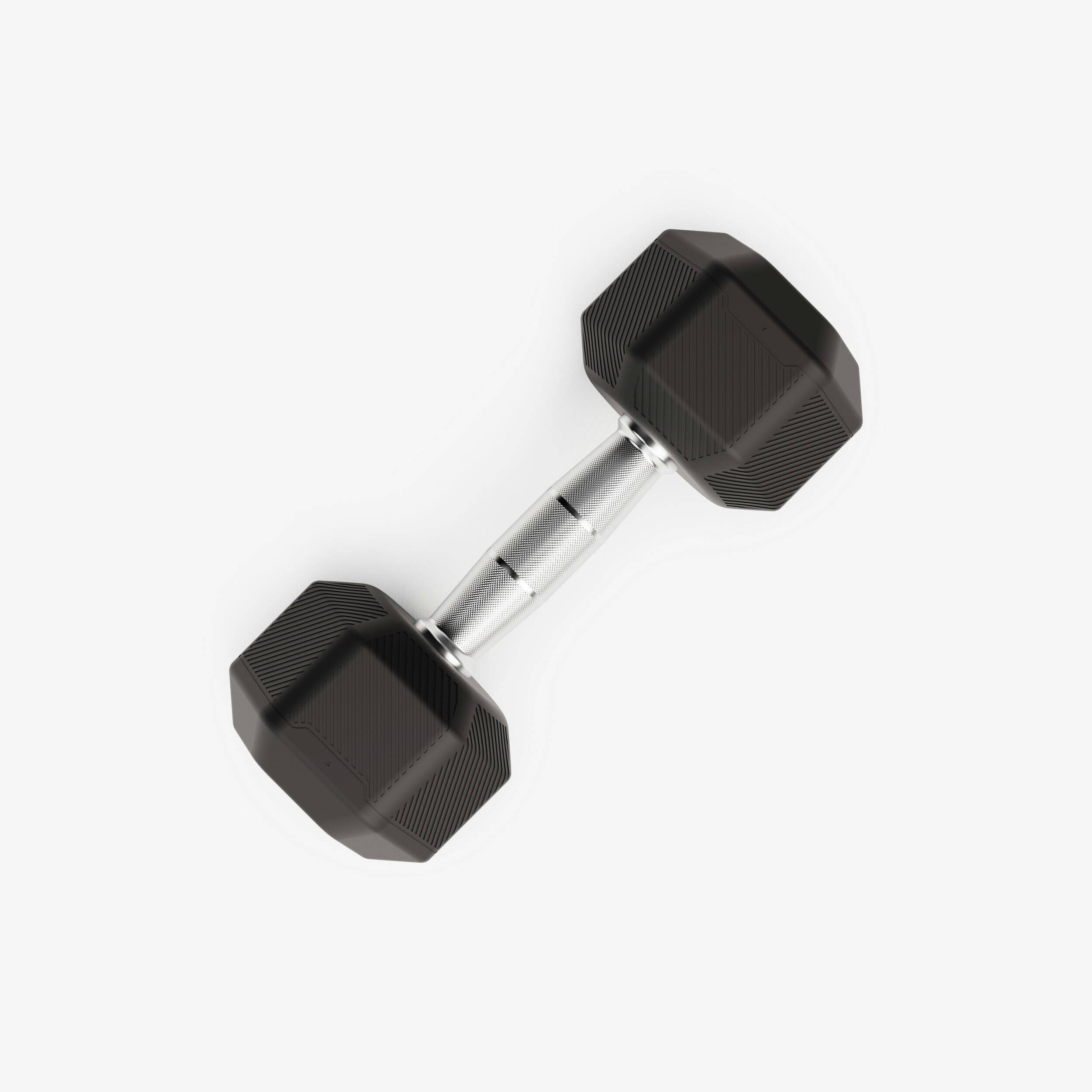 Cross Training and Weight Training 7.5 kg Hex Dumbbell - Black -  3