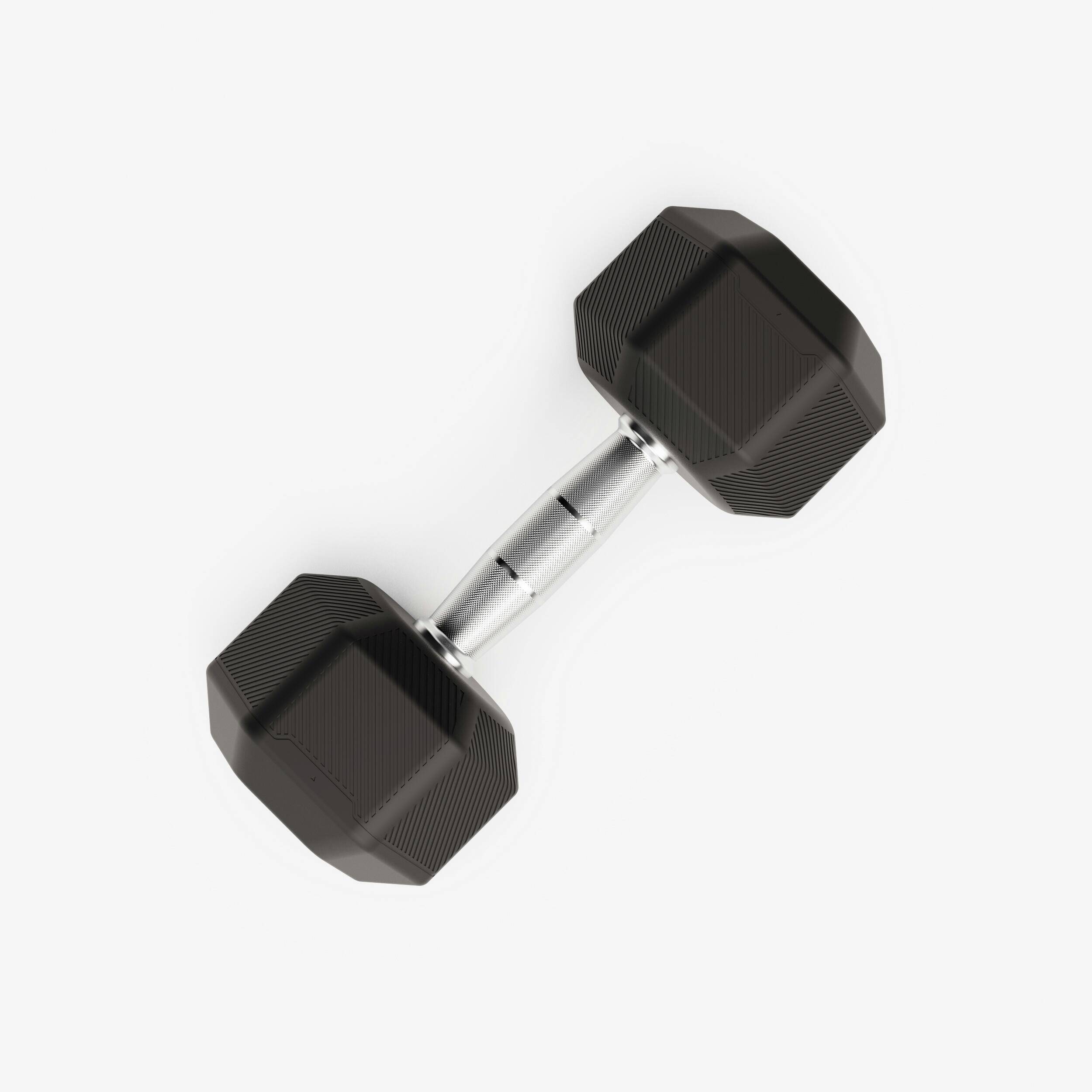 Cross Training and Weight Training 10 kg Hex Dumbbell - Black -  4