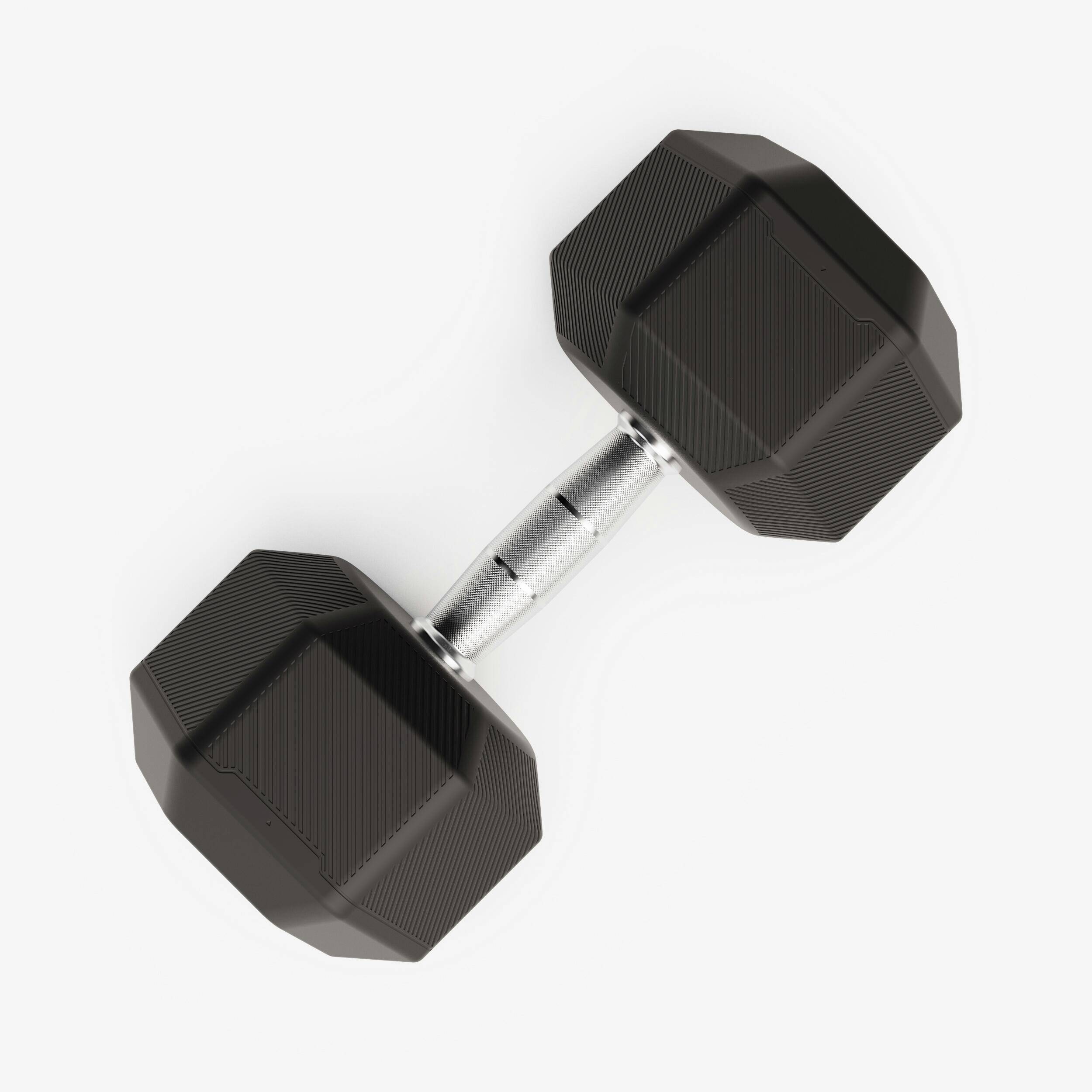 Cross Training and Weight Training 22.5 kg Hex Dumbbell - Black -  3