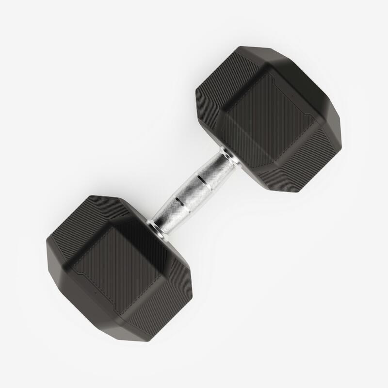 Hatszögletű kézi súlyzó, 22,5 kg 