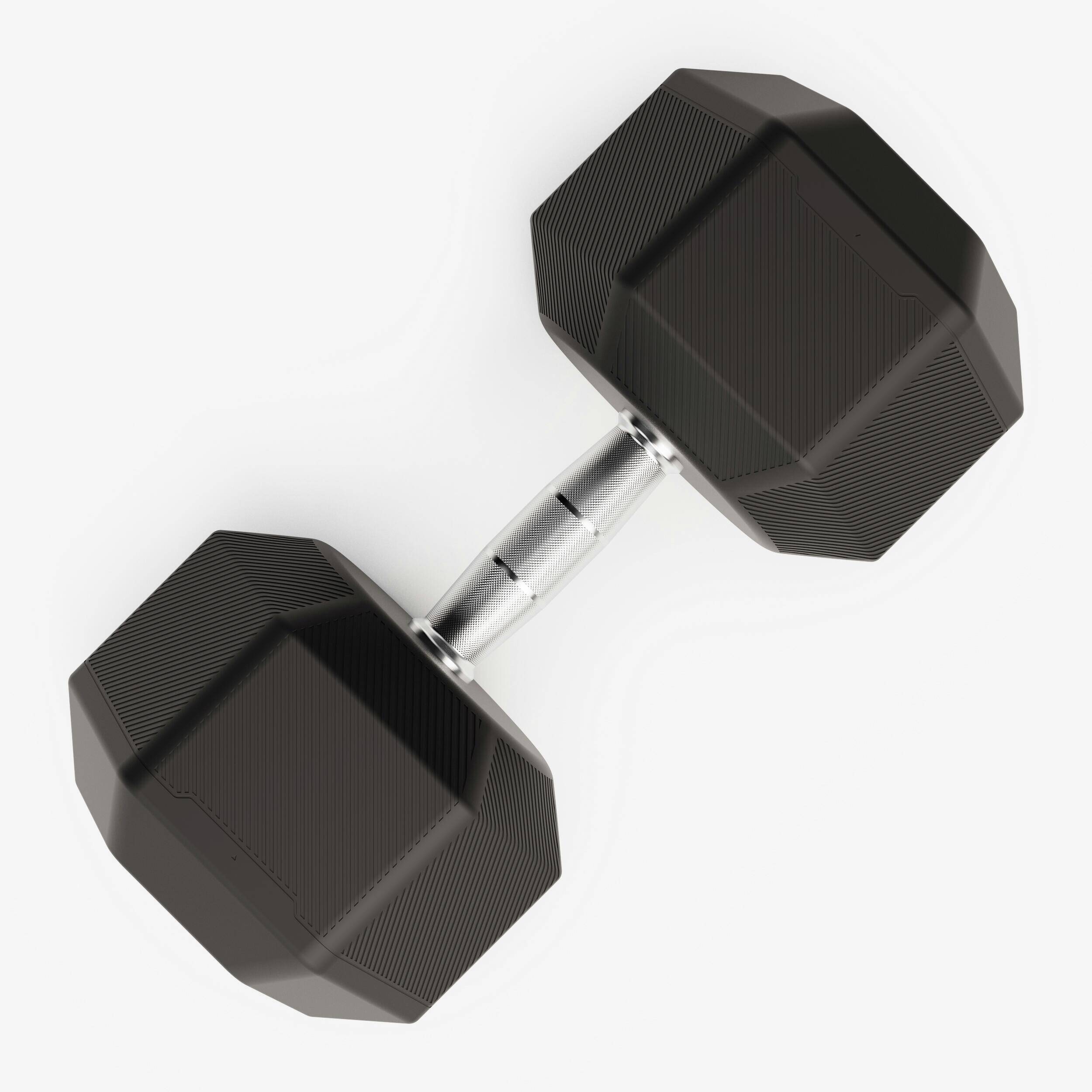 Hex Dumbbell Cross Training and Weight Training 37.5kg, black -  3