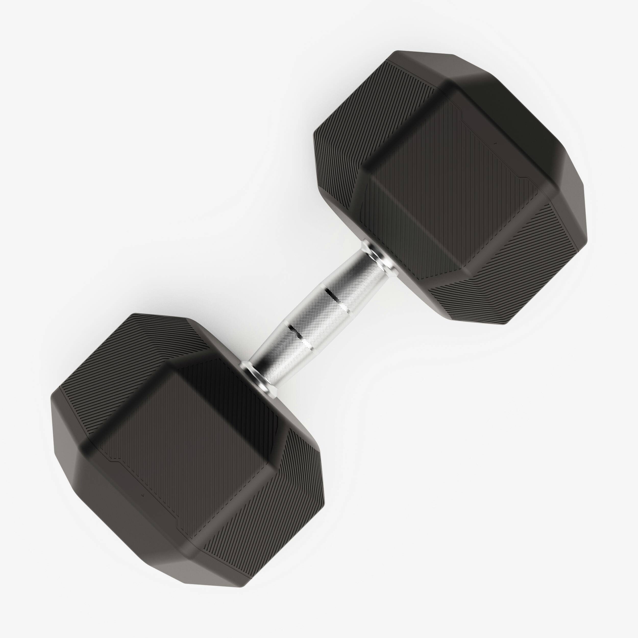 Hex Dumbbell Cross Training and Weight Training 32.5kg, black -  3