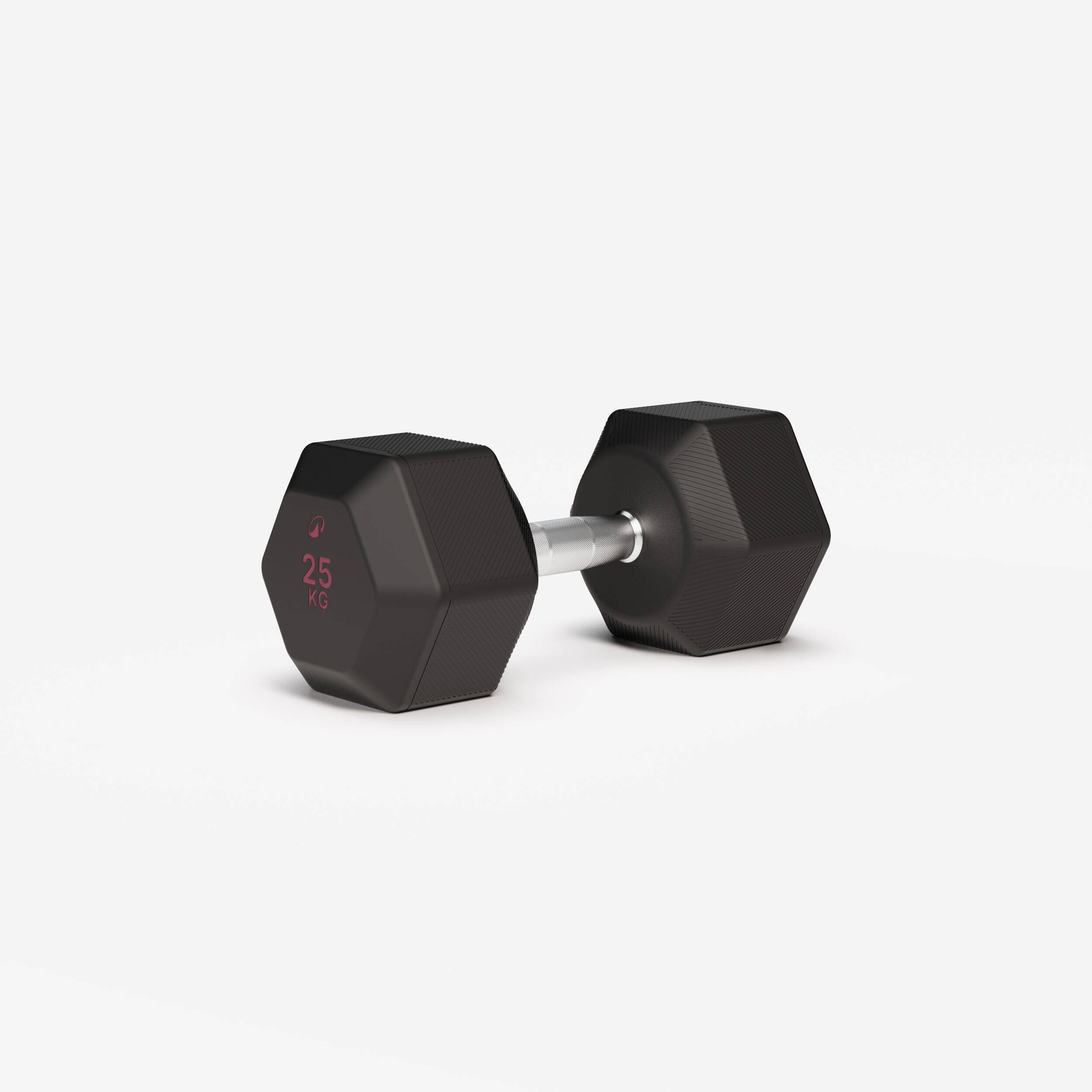Cross Training and Weight Training 25 kg Hex Dumbbell - Black -  1