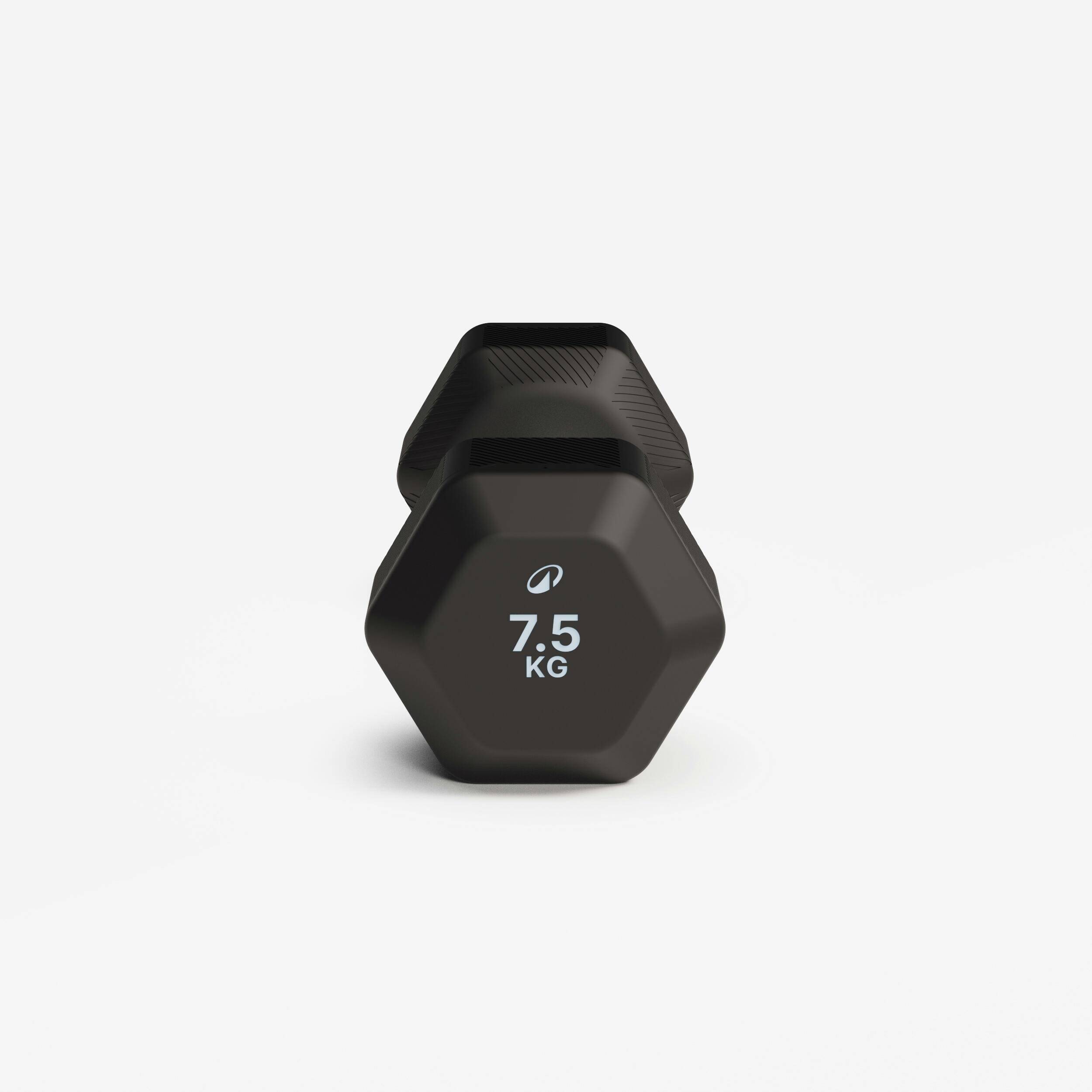 Cross Training and Weight Training 7.5 kg Hex Dumbbell - Black -  4