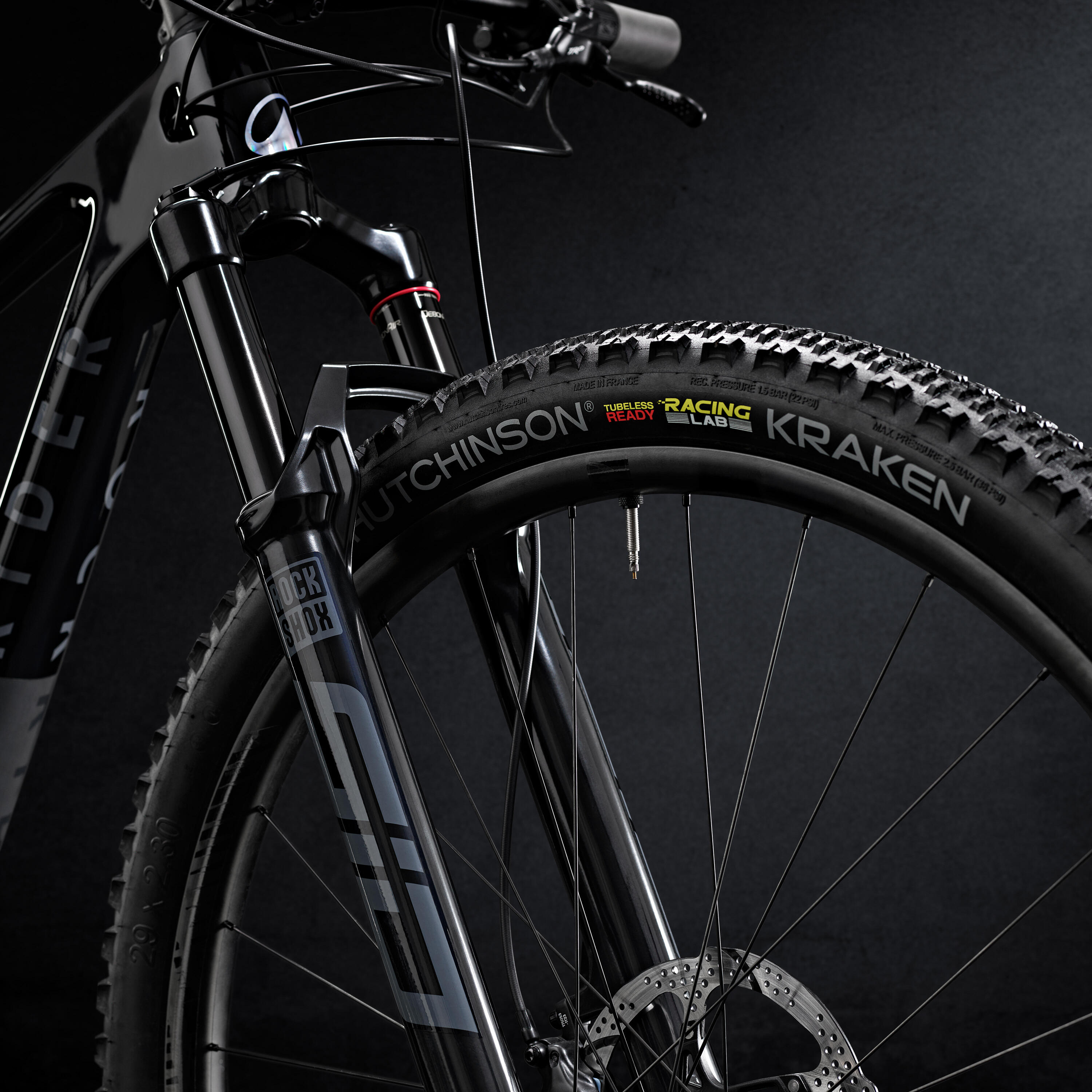 Bicicleta BTT Suspensão Integral XC Quadro em Carbono RACE 940 S, Preto 10/14