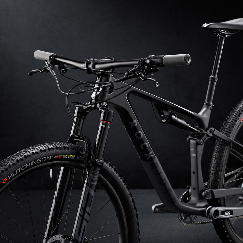 Bicicletă MTB cu suspensie integrală XC cadru carbon RACE 940 S Negru