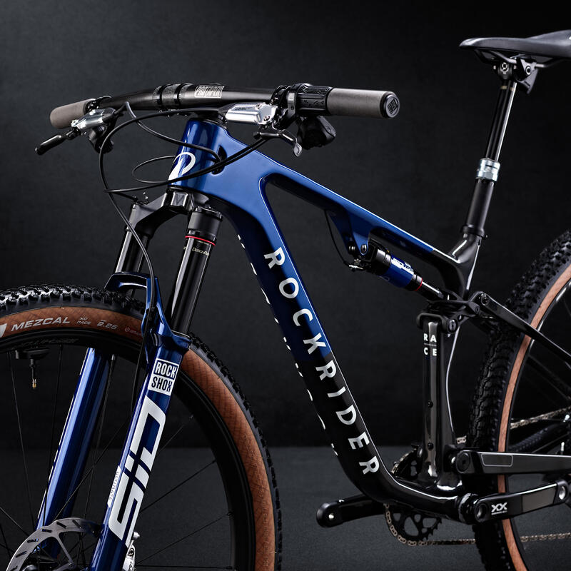 Bicicletă MTB cu suspensie integrală XC cadru carbon RACE 940 S LTD Albastru