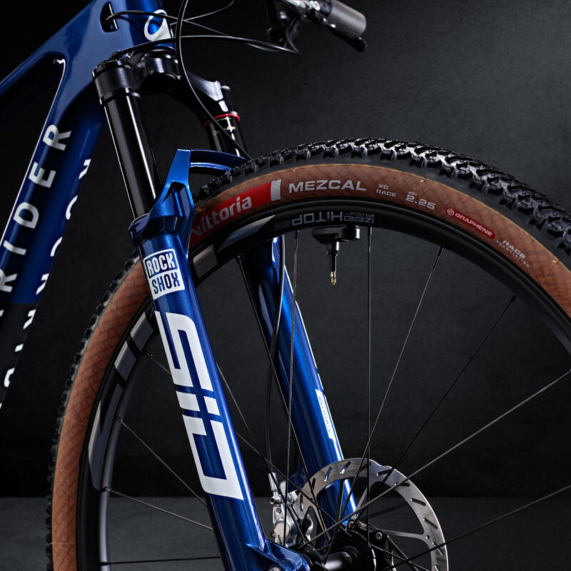 Bicicletă MTB cu suspensie integrală XC cadru carbon RACE 940 S LTD Albastru