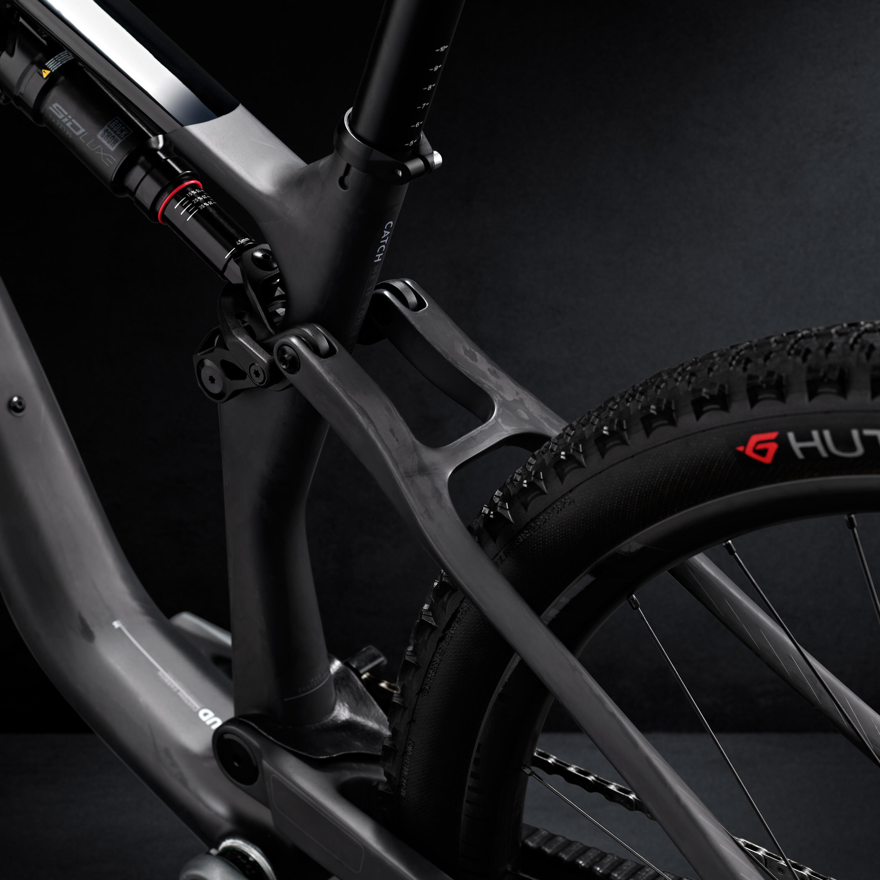Bicicleta BTT Suspensão Integral XC Quadro em Carbono RACE 940 S, Preto 12/14