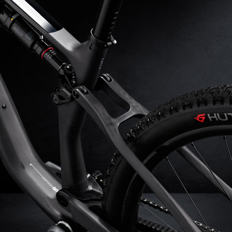 Bicicletă MTB cu suspensie integrală XC cadru carbon RACE 940 S Negru