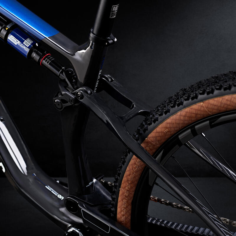 Bicicletă MTB cu suspensie integrală XC cadru carbon RACE 940 S LTD Albastru