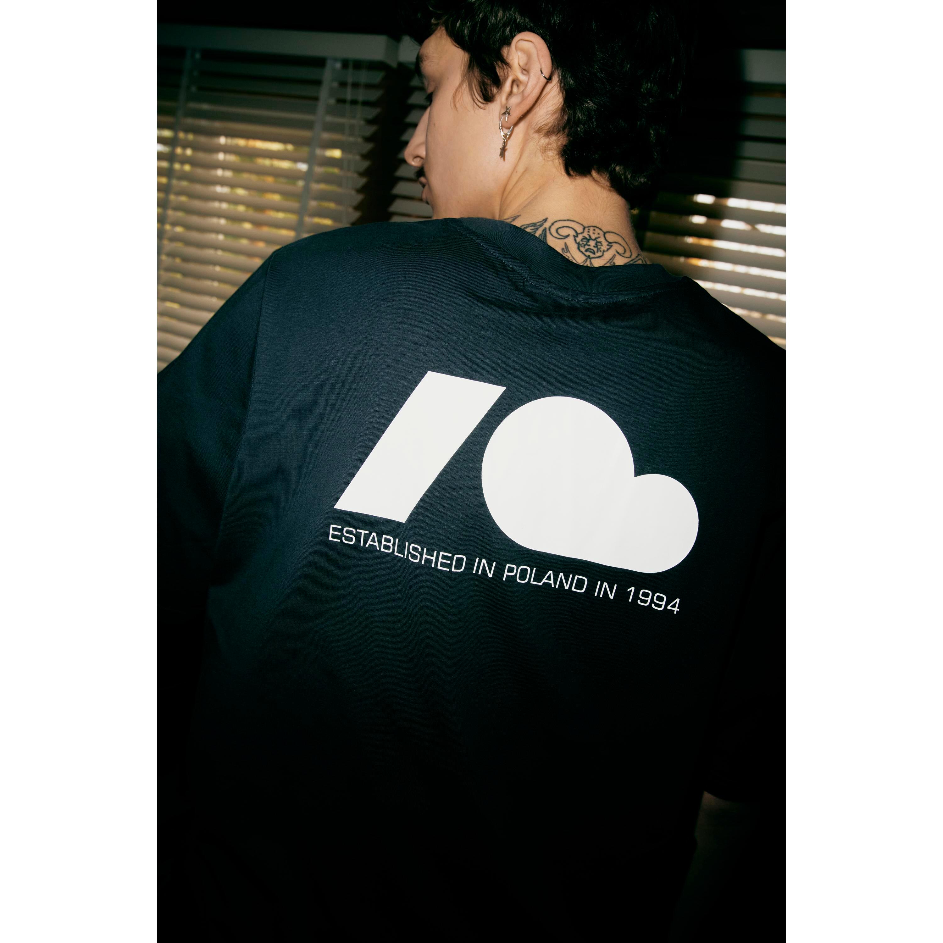 T-shirt Kubota czarny męski 3/4