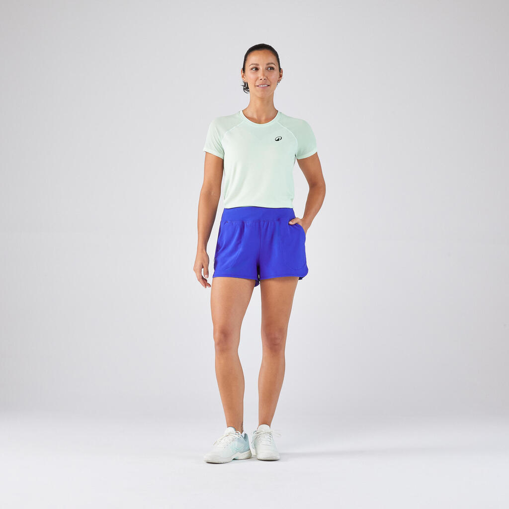 Plavi ženski šorts za tenis LIGHT