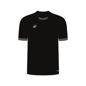 Camiseta de rugby adulto Offload R100 negra y gris