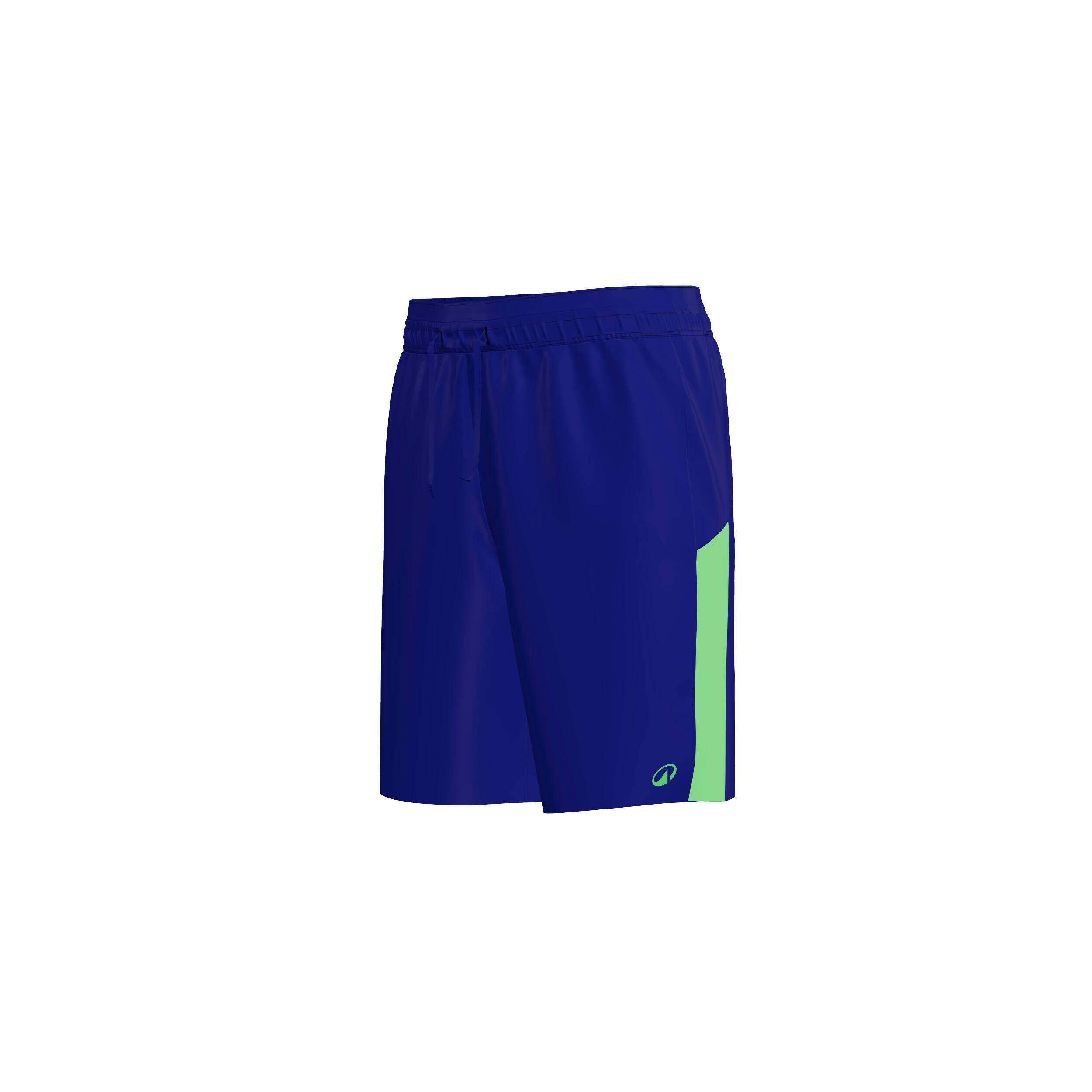 Kids' Football Shorts Viralto Kids - Blue/Green Stripe