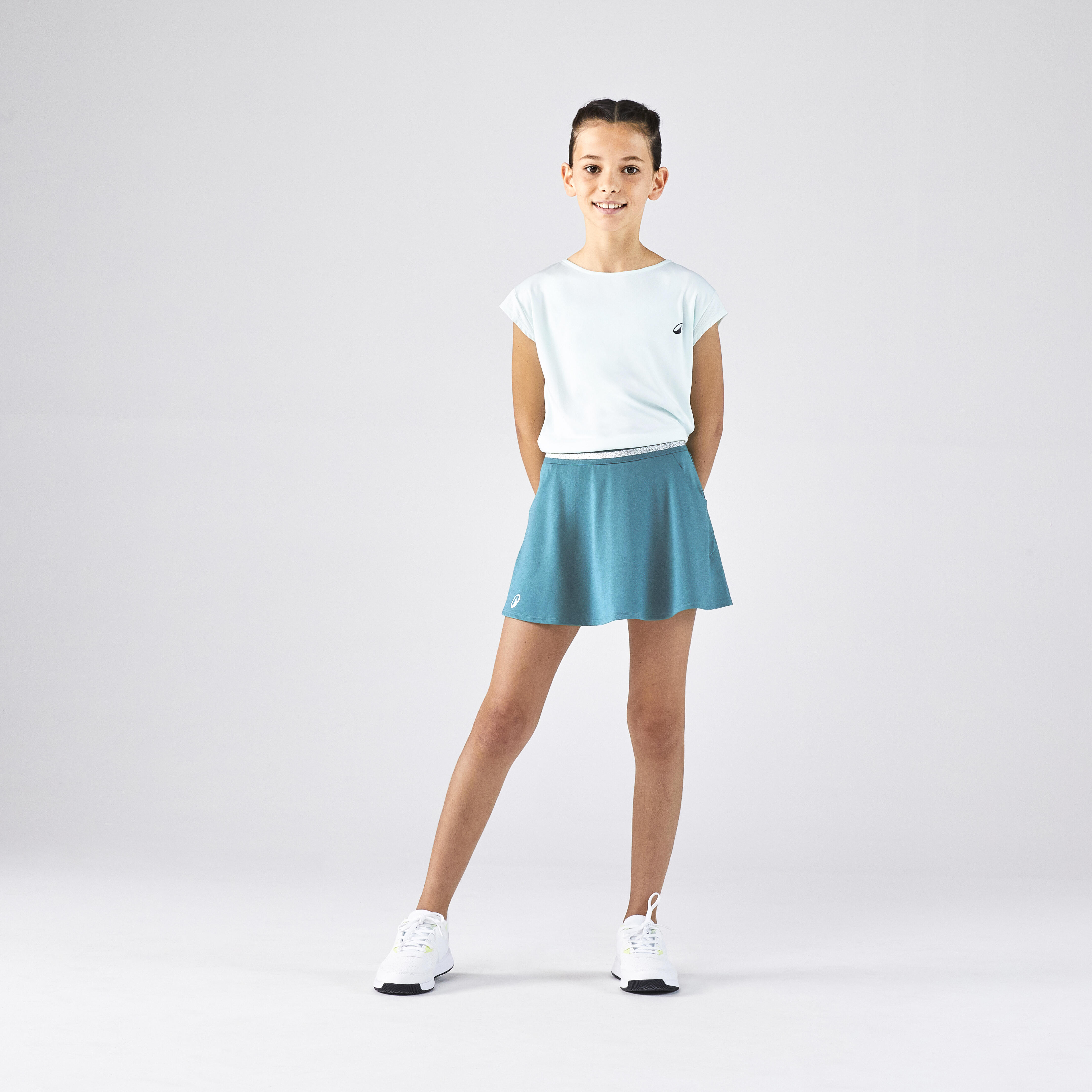 T-shirt de tennis fille - Soft vert - KUIKMA
