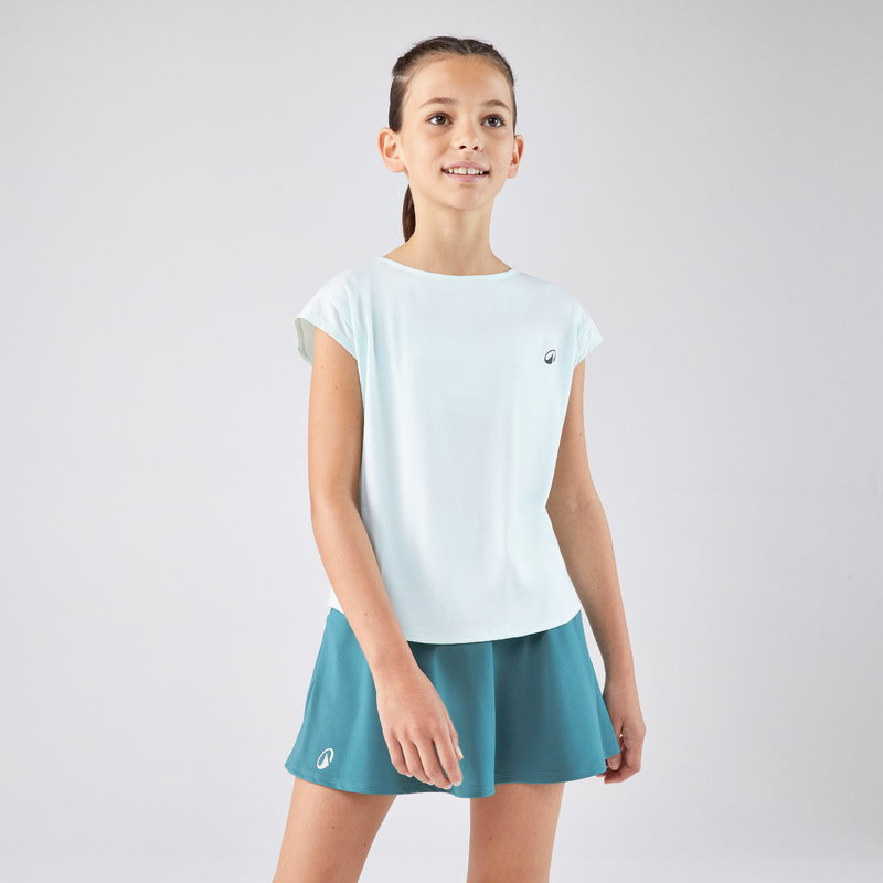 T-shirt de tennis Fille - TTS soft vert pour les clubs et