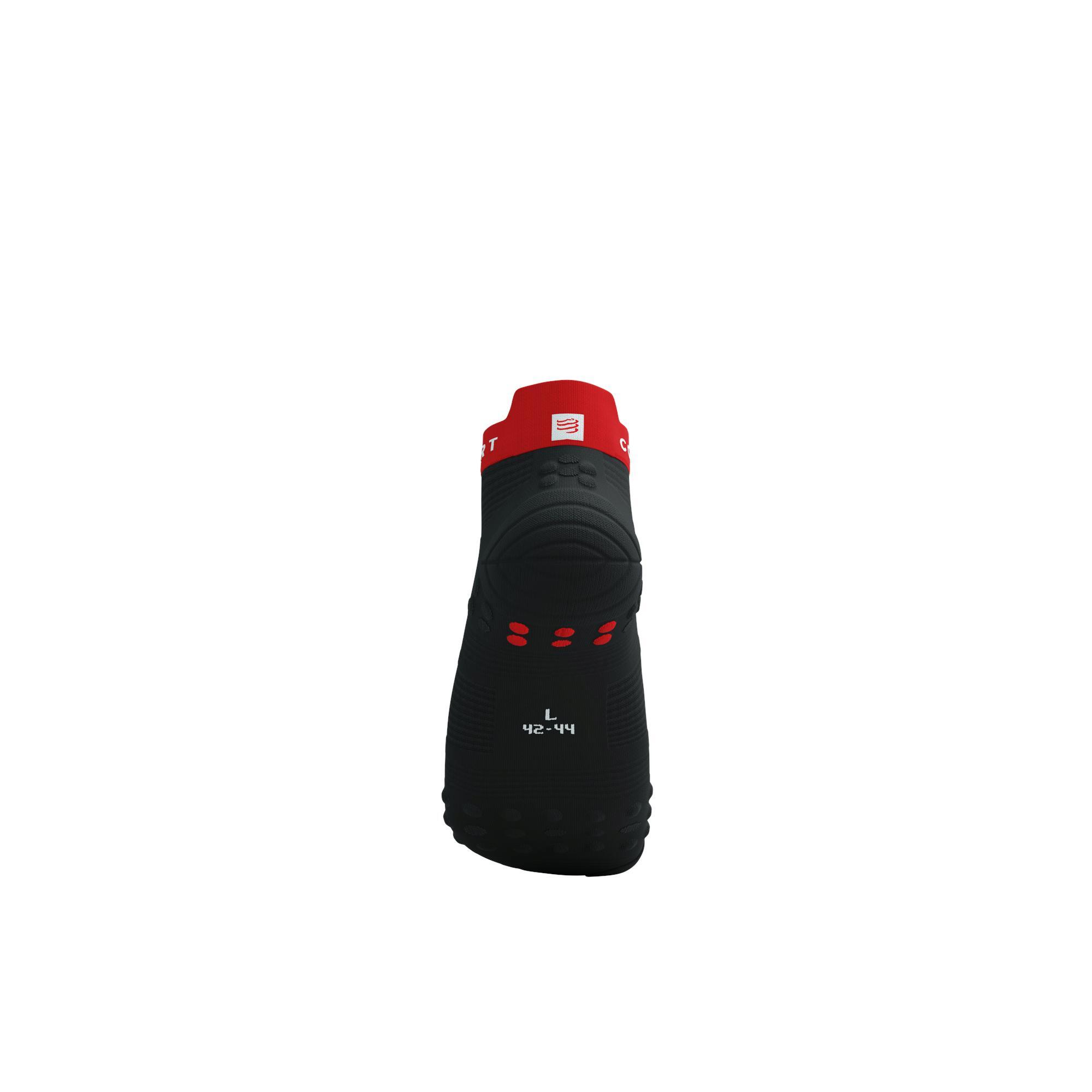 Skarpetki biegowe Compressport ProRacing Socks V4 Run Low black/core red 4/9