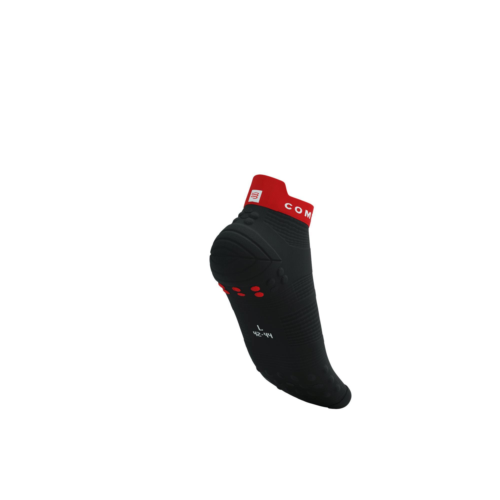 Skarpetki biegowe Compressport ProRacing Socks V4 Run Low black/core red 6/9