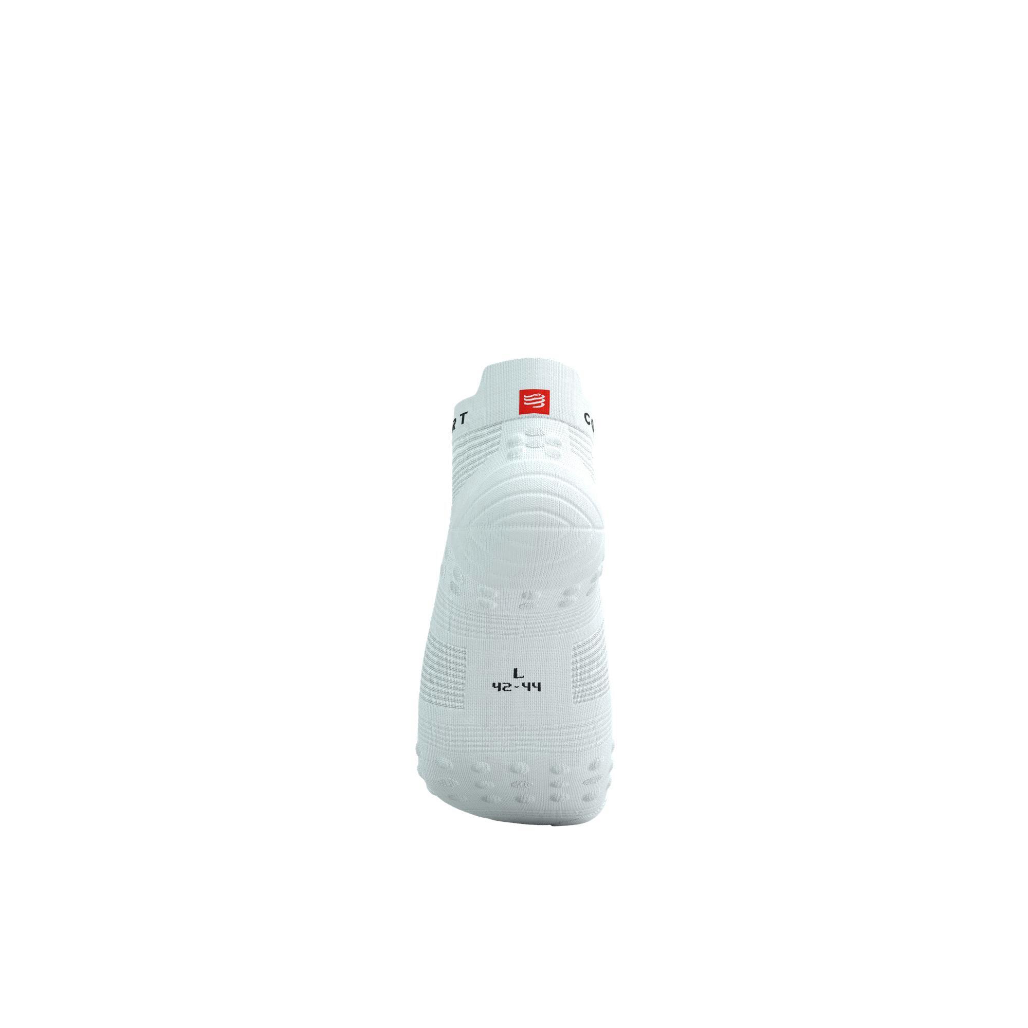 Skarpetki biegowe Compressport ProRacing Socks V4 Run Low white/black 5/9