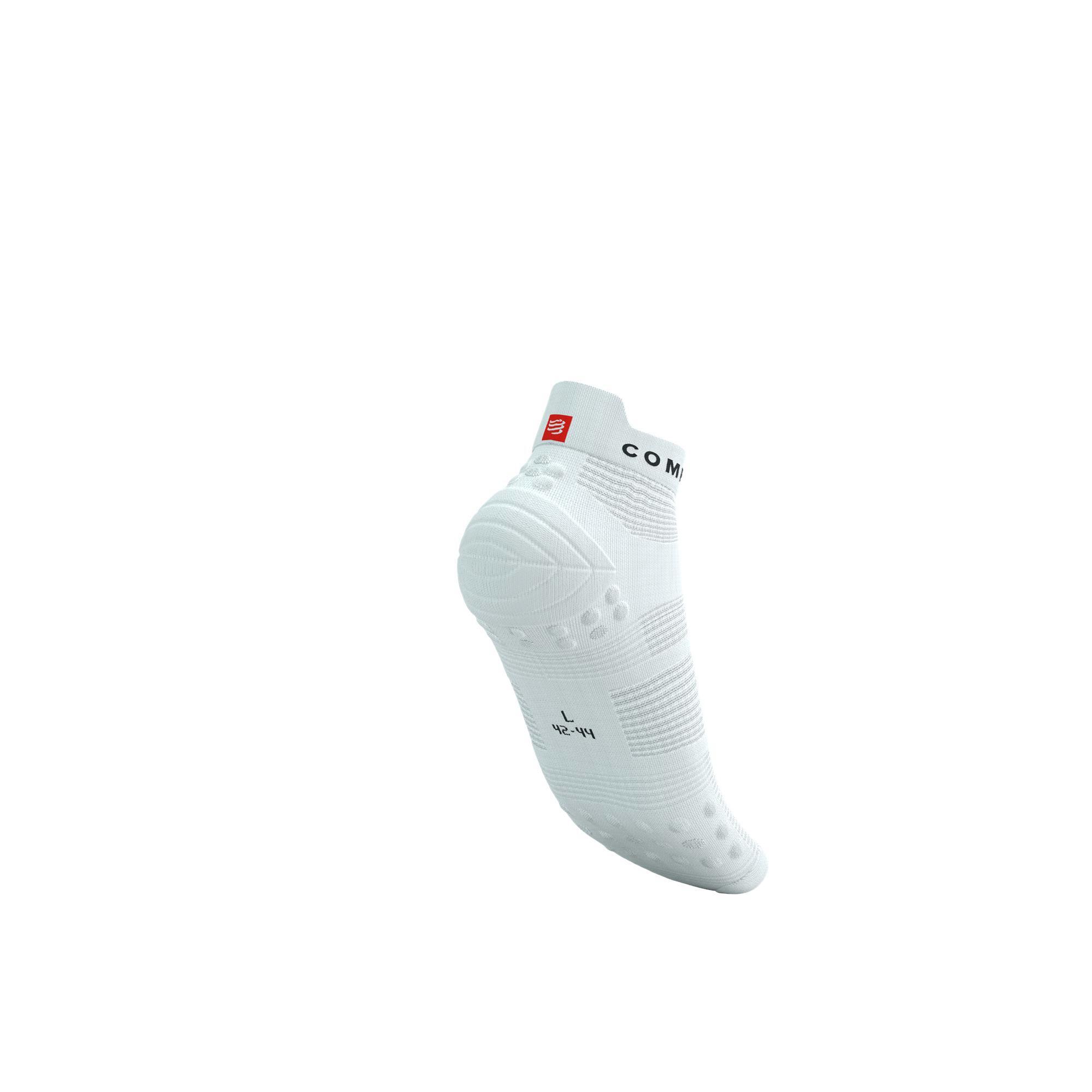 Skarpetki biegowe Compressport ProRacing Socks V4 Run Low white/black 6/9