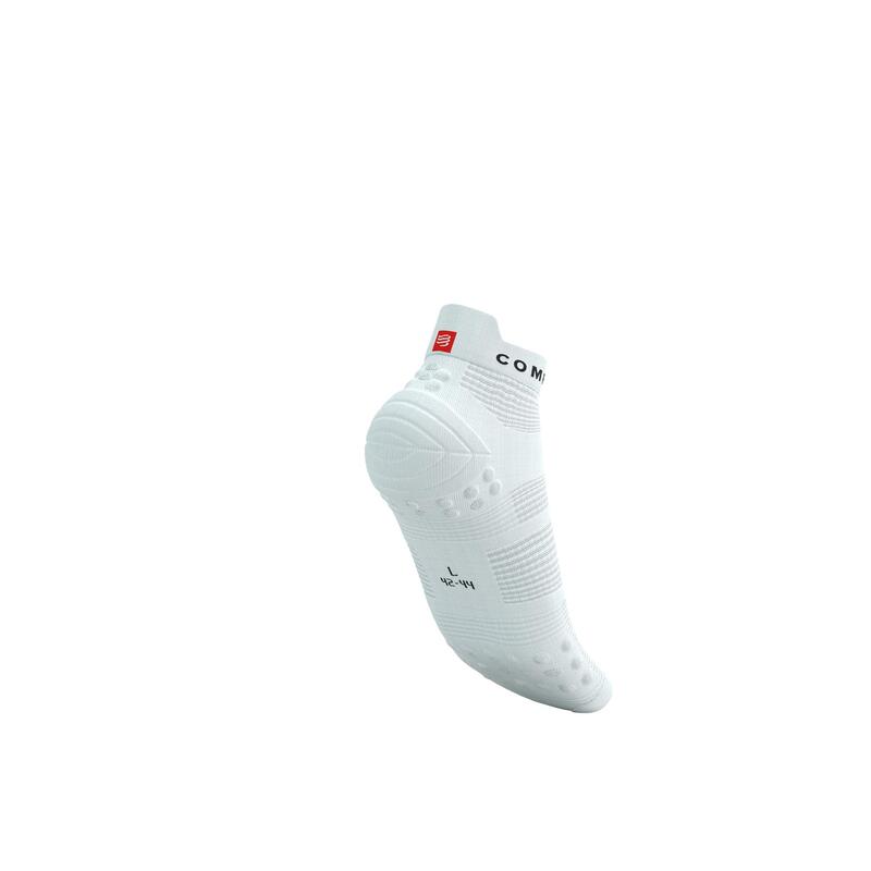 Skarpetki biegowe Compressport ProRacing Socks V4 Run Low white/black